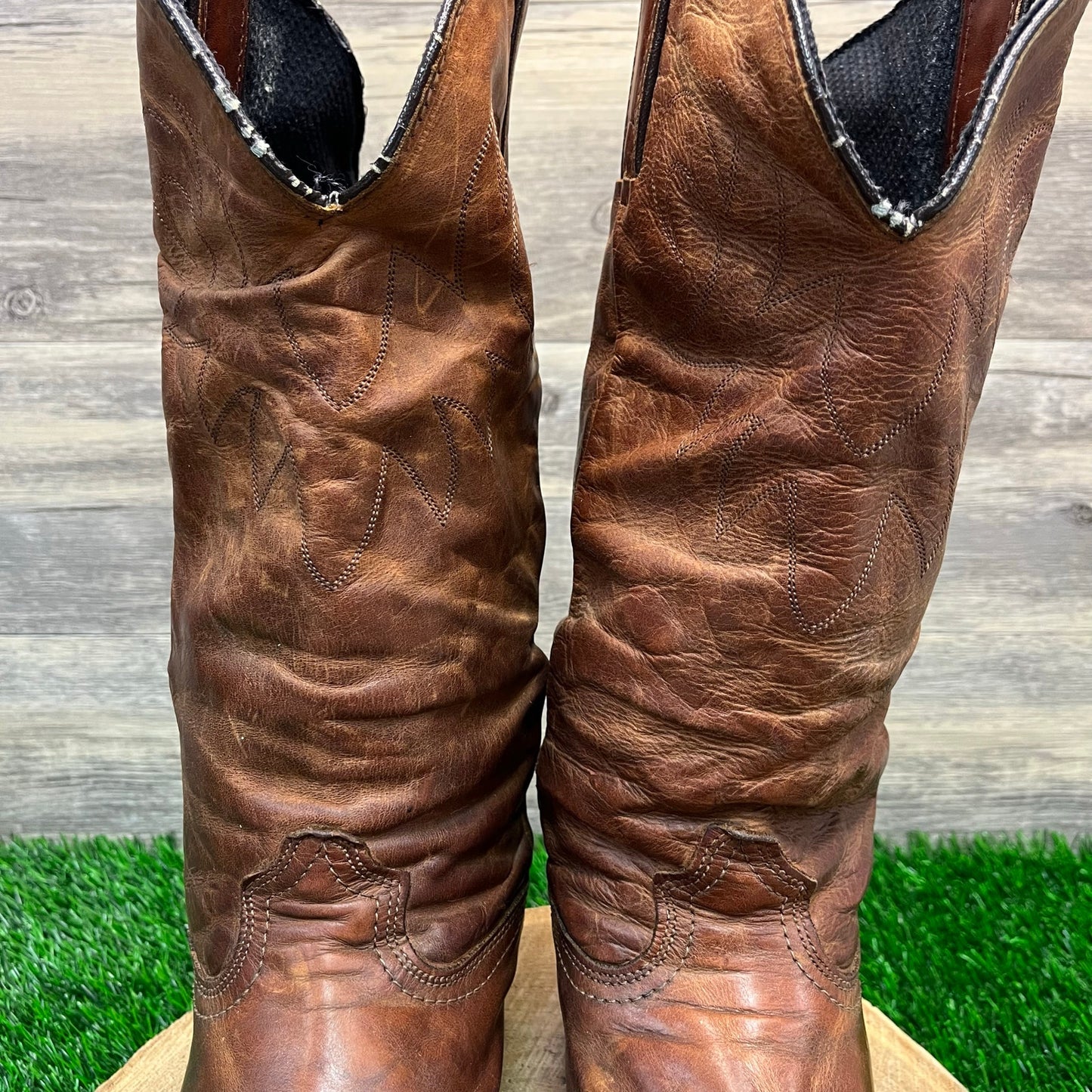 Durango Men - Size 10D - Brown Slouch Cowboy Boots Style 75975