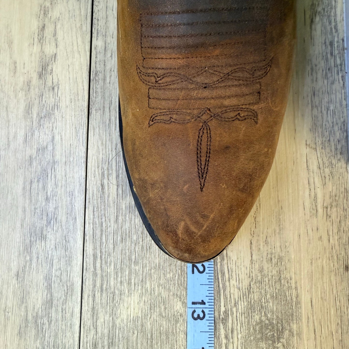 Road Wolf Women - Size 10M - Brown Cowboy Boots with Toe Plate 2232