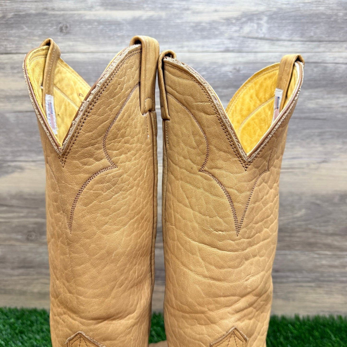 Nocona Men - Size 8D - Vintage Sand Leather  Western Cowboy Boots 403