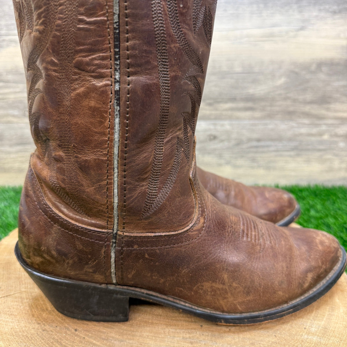 Red Head Women - Size 7.5M - Brown Western Cowboy Boots Style 55347