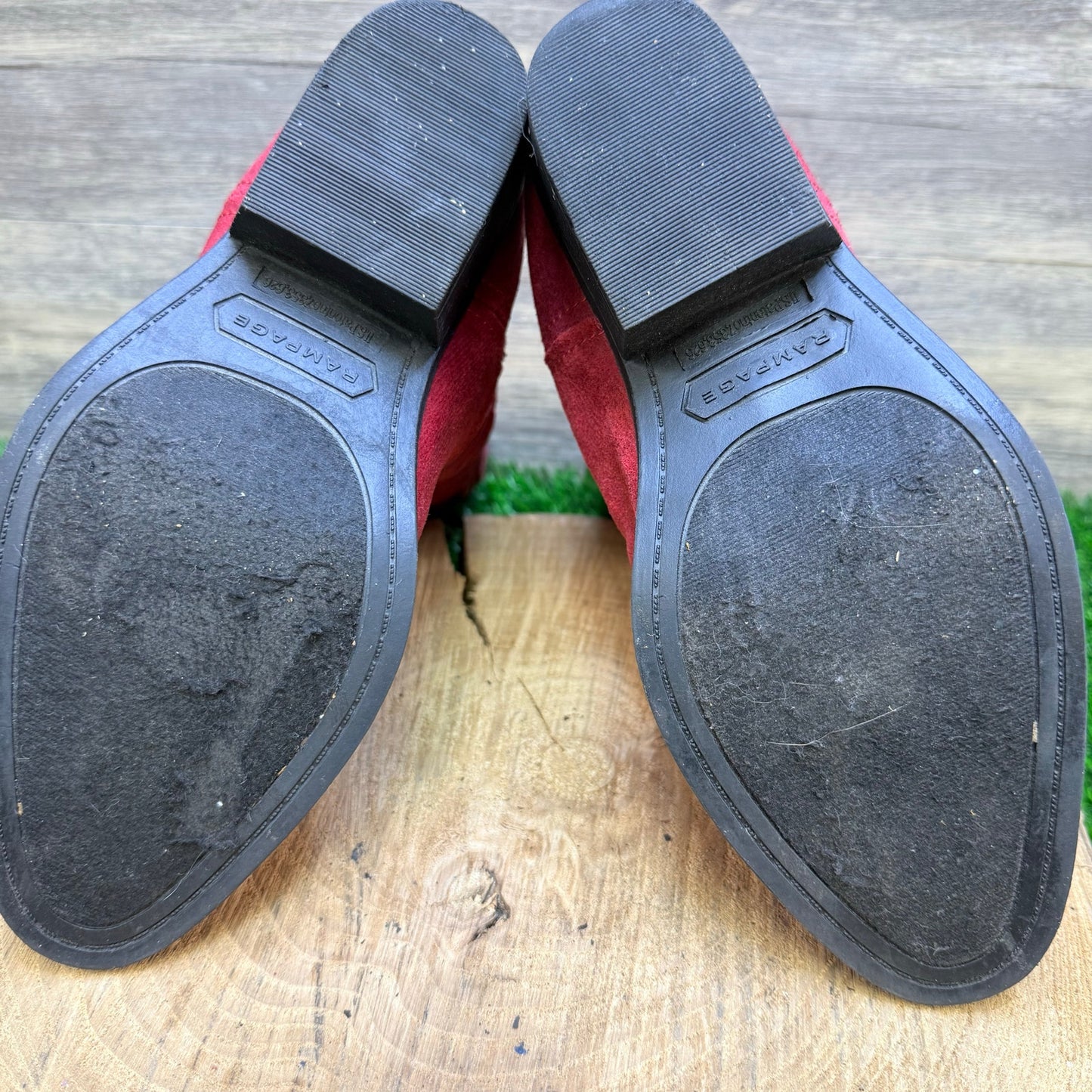 Rampage Women - Size 8M - Red Faux Soft Cowboy Boots Walden