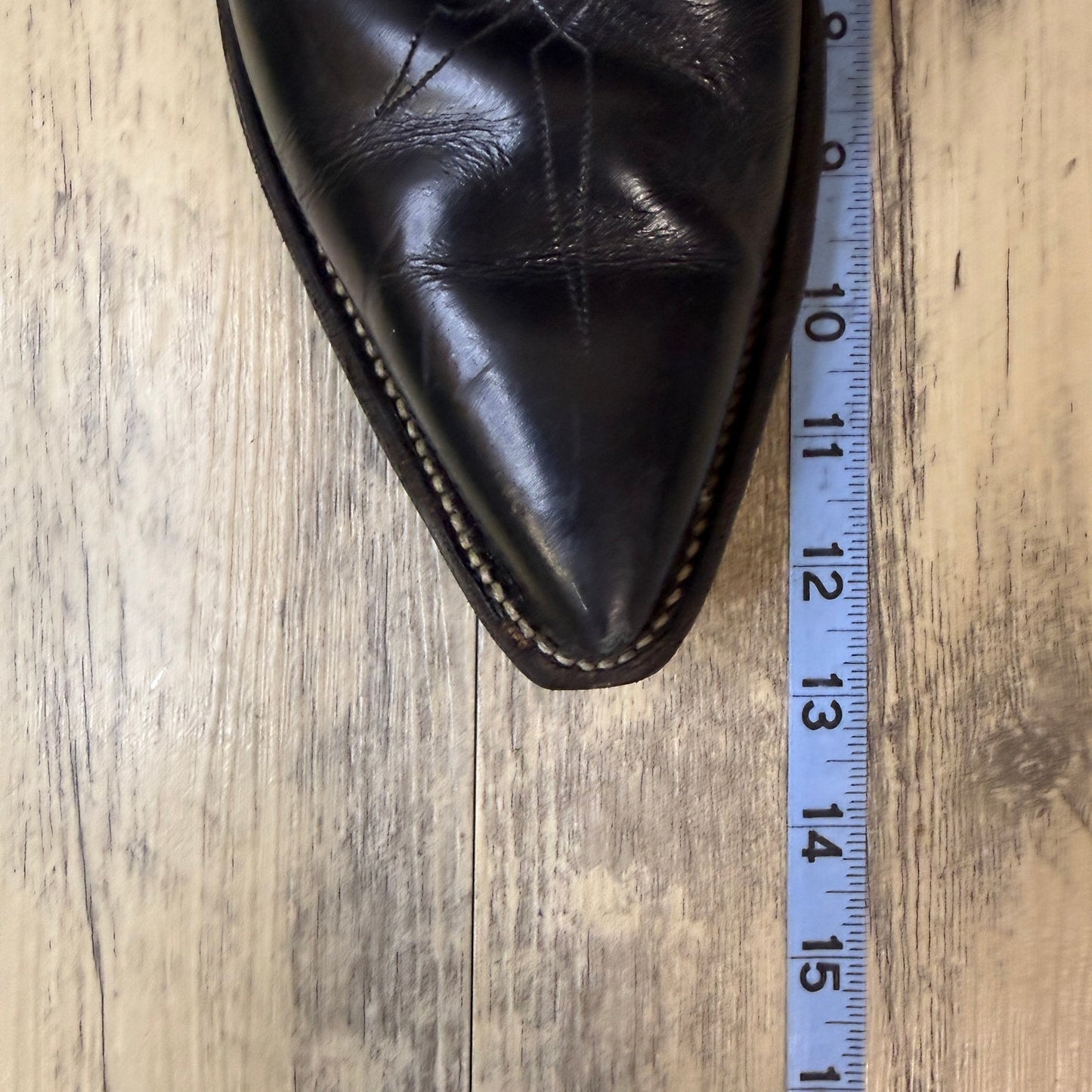 Justin Men - Size 11D - Black Western Cowboy Boots Style M9416