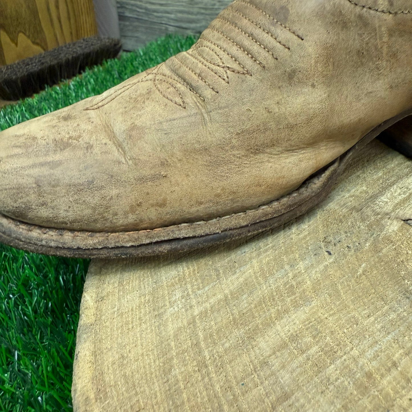 Tanner Mark Women - Size 8 - Brown Square Toe Cowboy Boots Style TML201383