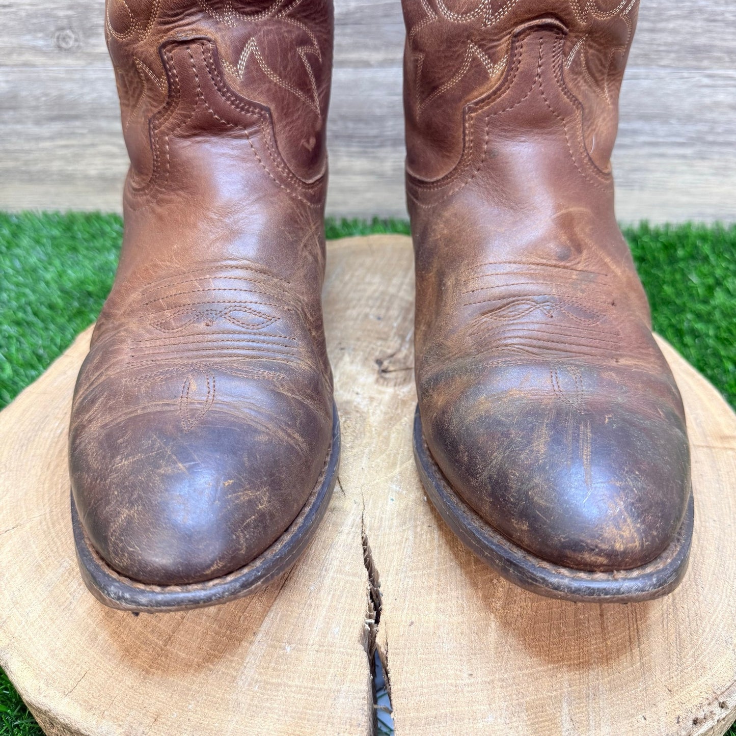 Masterson Men - Size 12EW - Brown Western Cowboy Boots