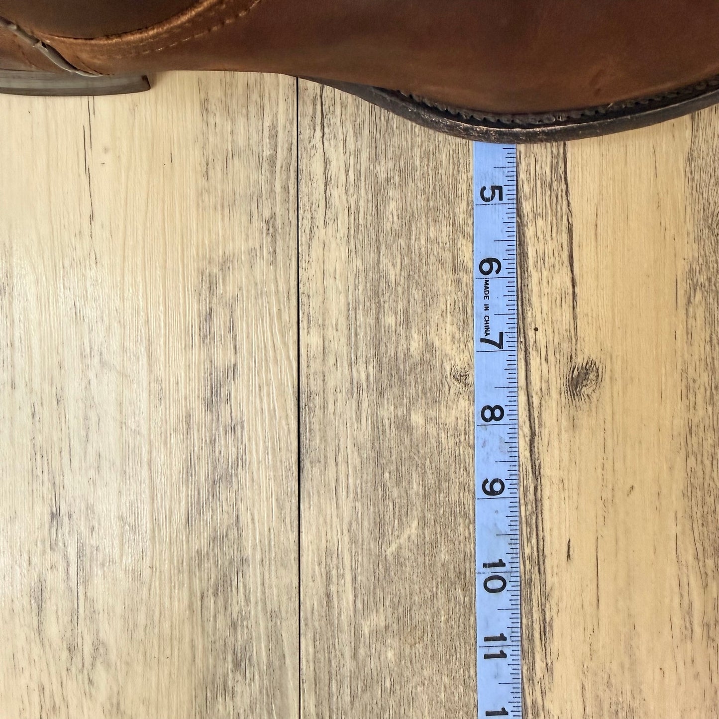Establo Men - Size 10 - Brown Roper Style Western Cowboy Boots 4RO