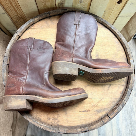Georgia Men - Size 12EE - Brown Farm and Ranch Cowboy Boots