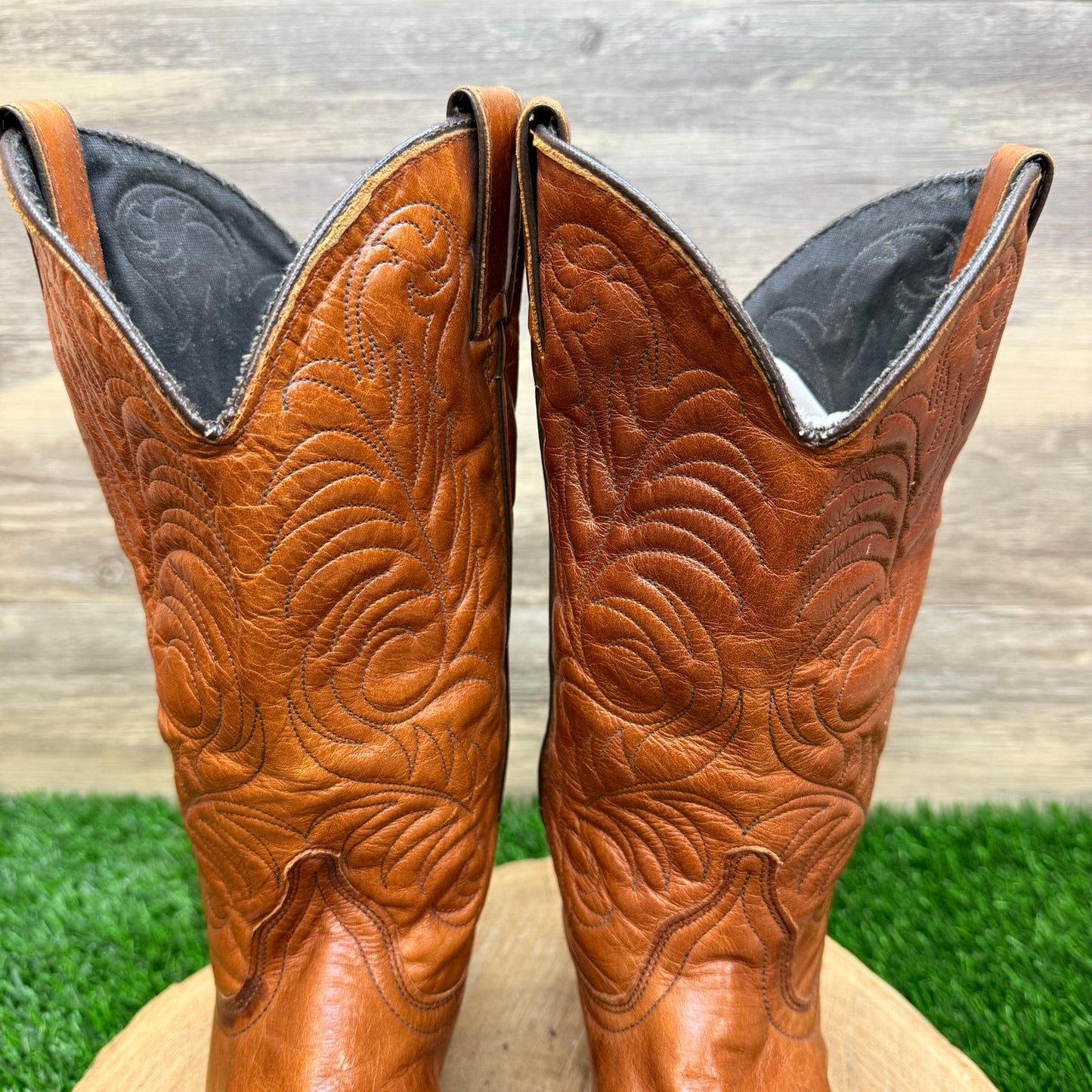 Acme Women - Size 7M - Vintage Brown Western Cowboy Boots 16664