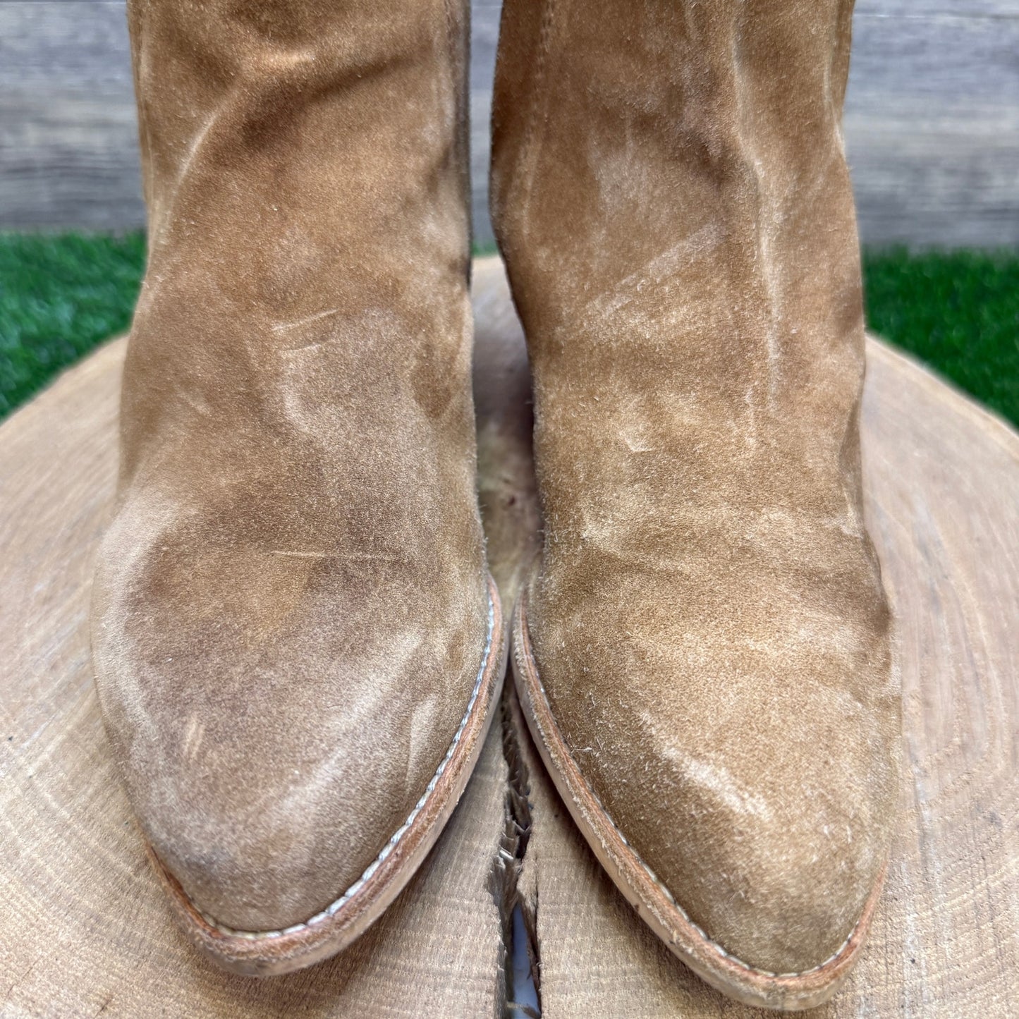 Crevo Women - Size 7.5 - Chestnut Suede Ankle Boots