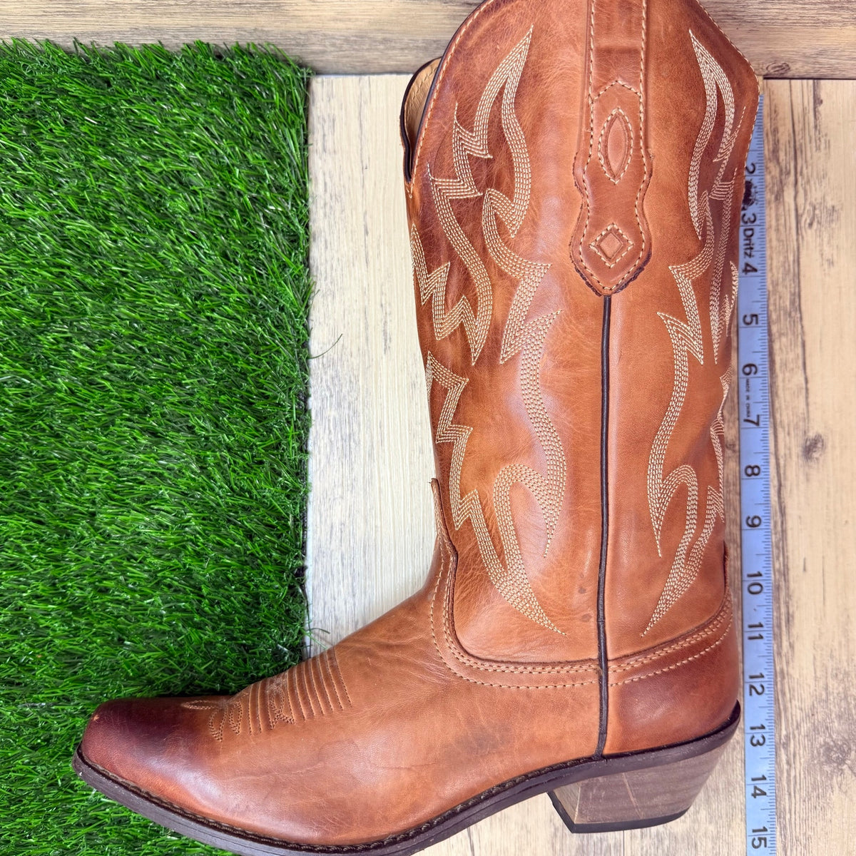 Nocona Women - Size 9B - Brown Deer Tan Western Cowboy Boots NL1604