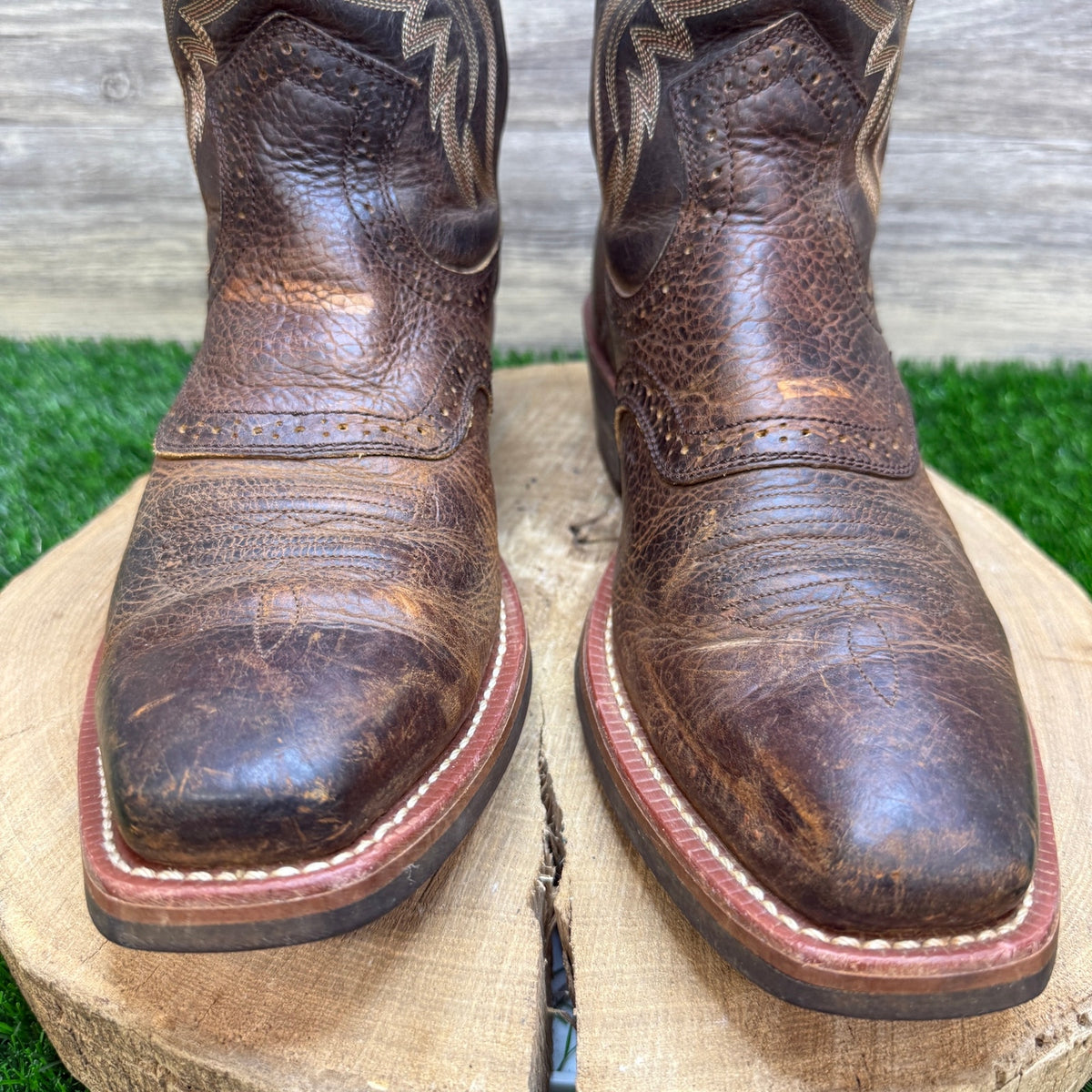 Ariat Men - Size 10.5D - Brown Rough Stock Square Toe Cowboy Boots 10002227
