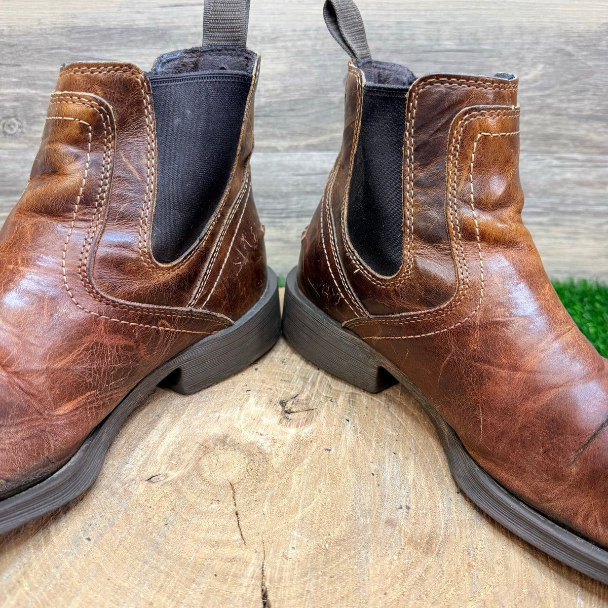 Ariat Men - Size 8.5D - Brown Square Toe Ankle Boots 10019868
