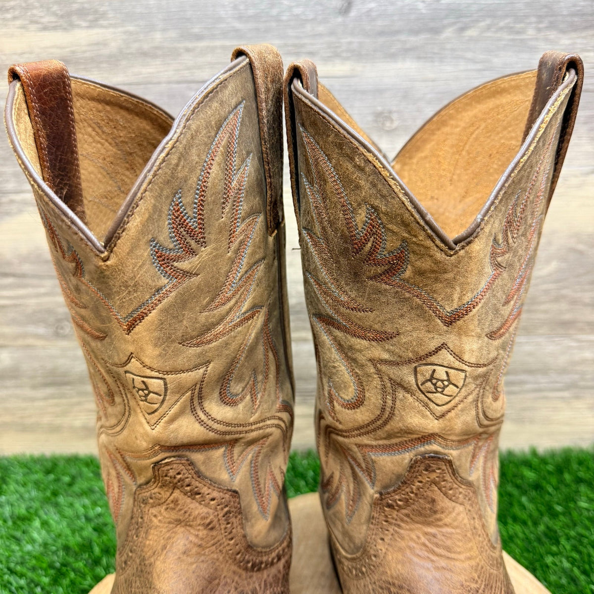 Ariat Men - Size 9.5D - Brown Heritage Crepe Western Cowboy Boots 10002559