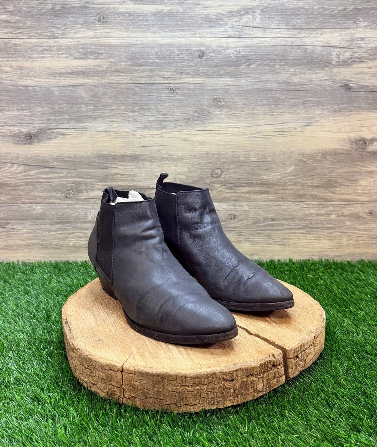 Vero Cuoio Women - Size 10 - Black Ankle Boots Aquatalia