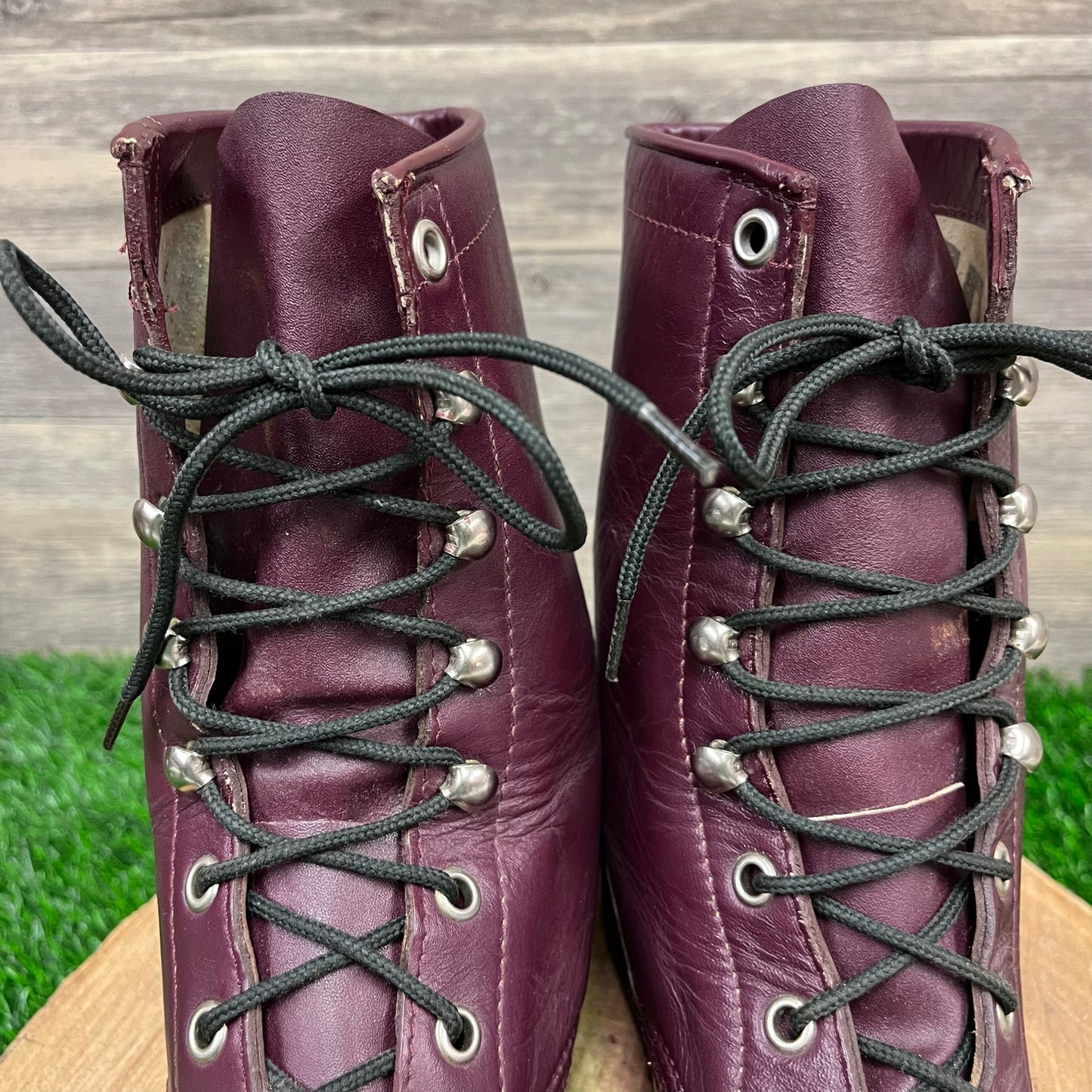 Cowtown Men - Size 8EE - Vintage Purple Lace Up Cowboy Boots Style 3141