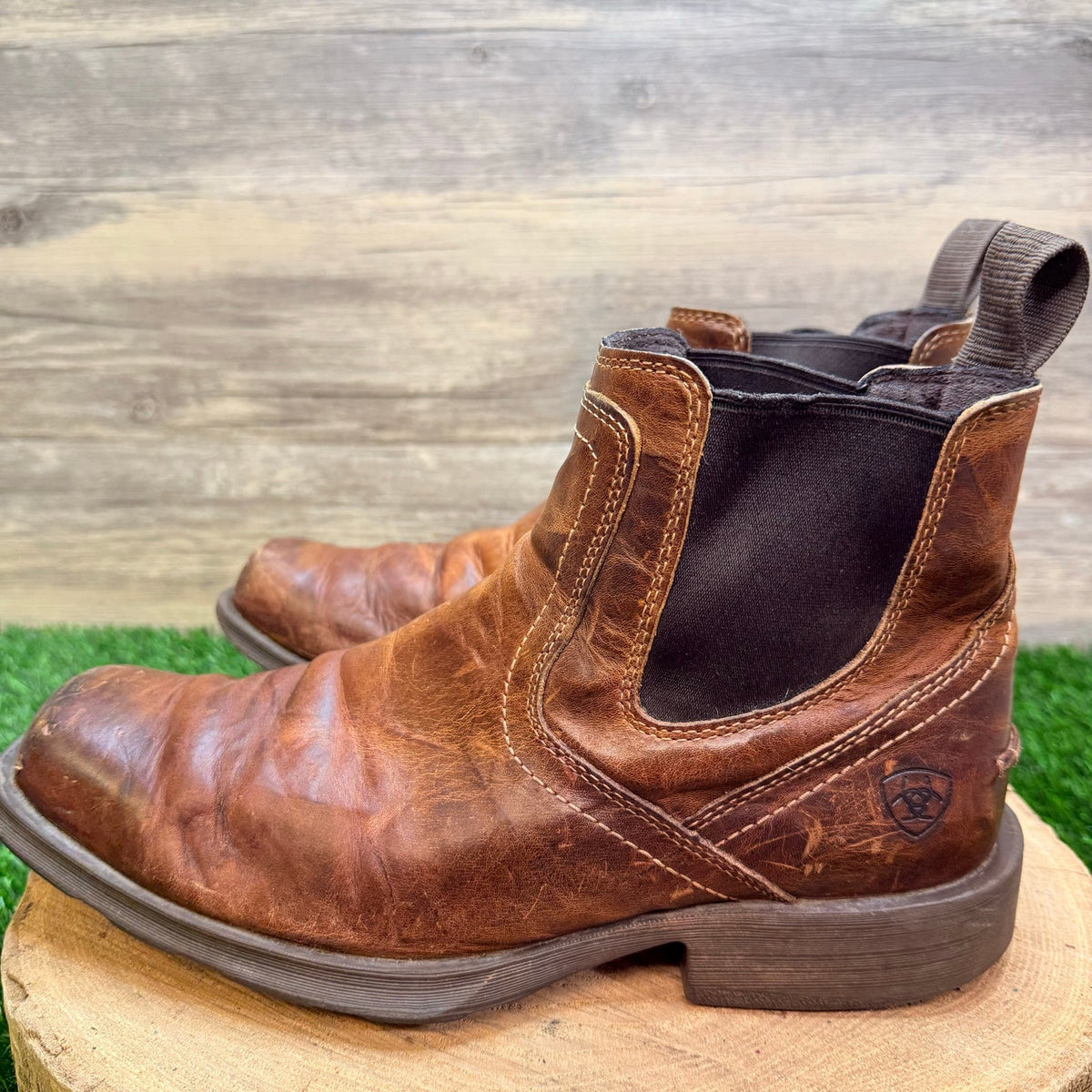 Ariat Men - Size 8.5D - Brown Square Toe Ankle Boots 10019868