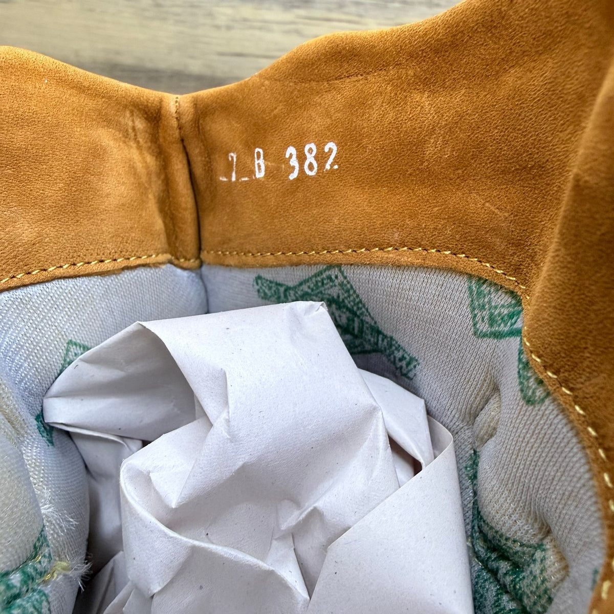 Maine Woods Women - Size 7B - Tan Suede Toe Plate Cowboy Boots