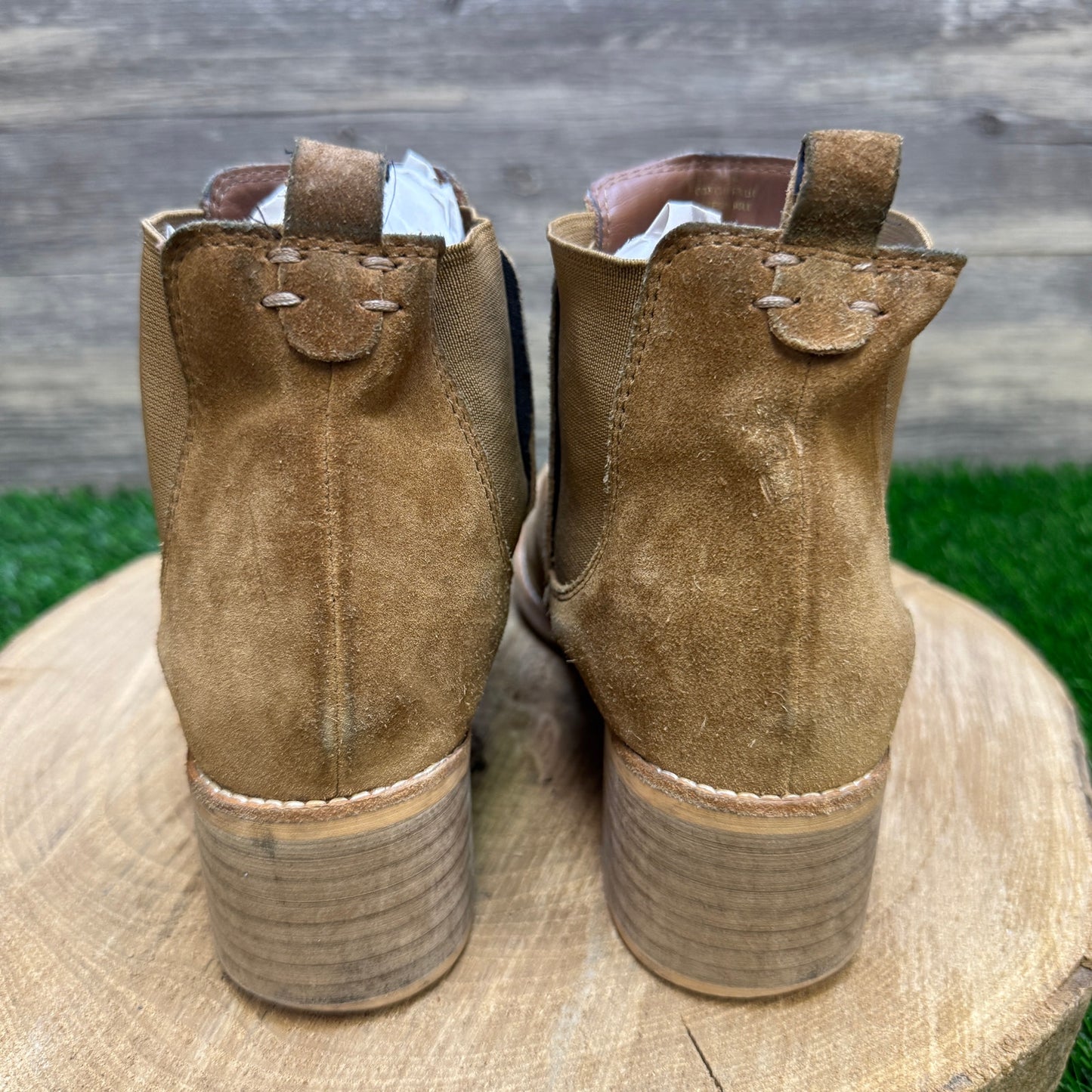Crevo Women - Size 7.5 - Chestnut Suede Ankle Boots