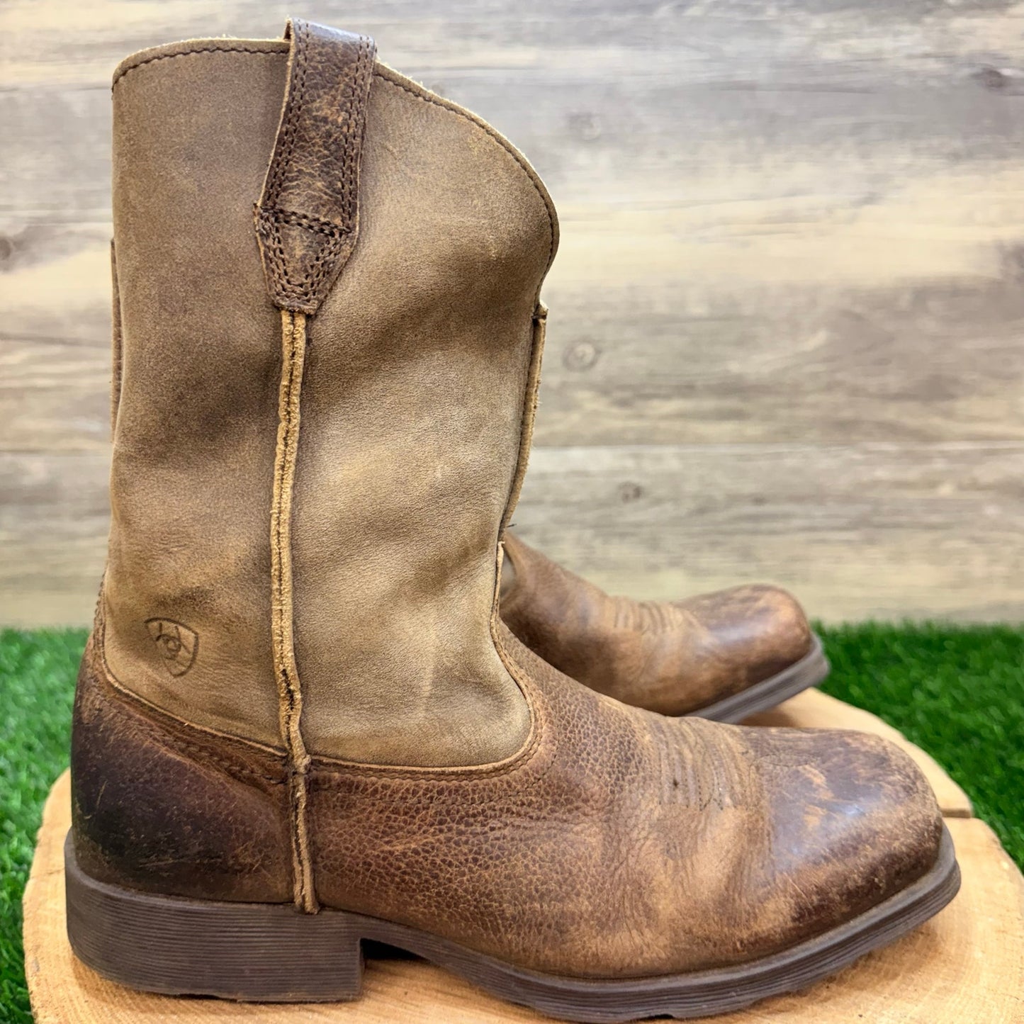 Ariat Youth - Size 4.5 - Brown Wiggle Room Cowboy Boots 10007602
