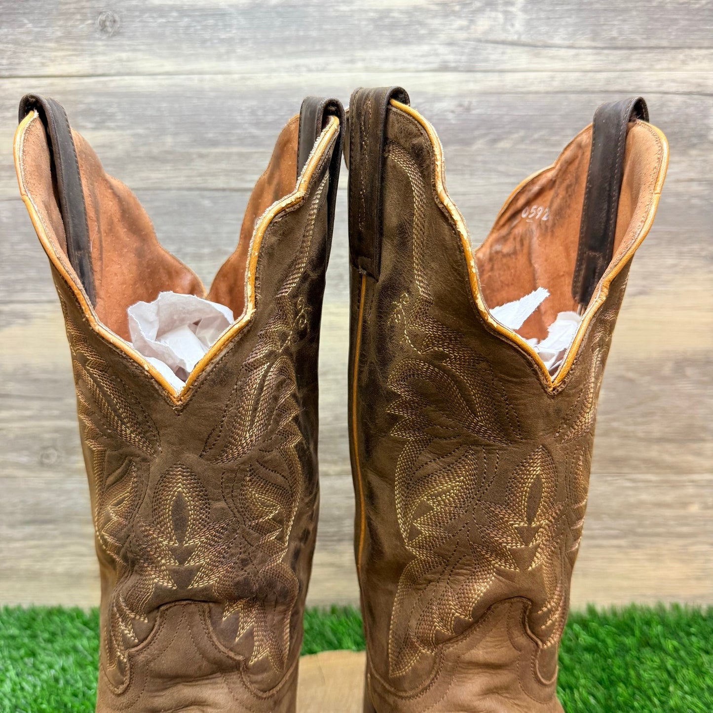 Dan Post Women - Size 10M - Brown Square Toe Western Cowboy Boots DP4572
