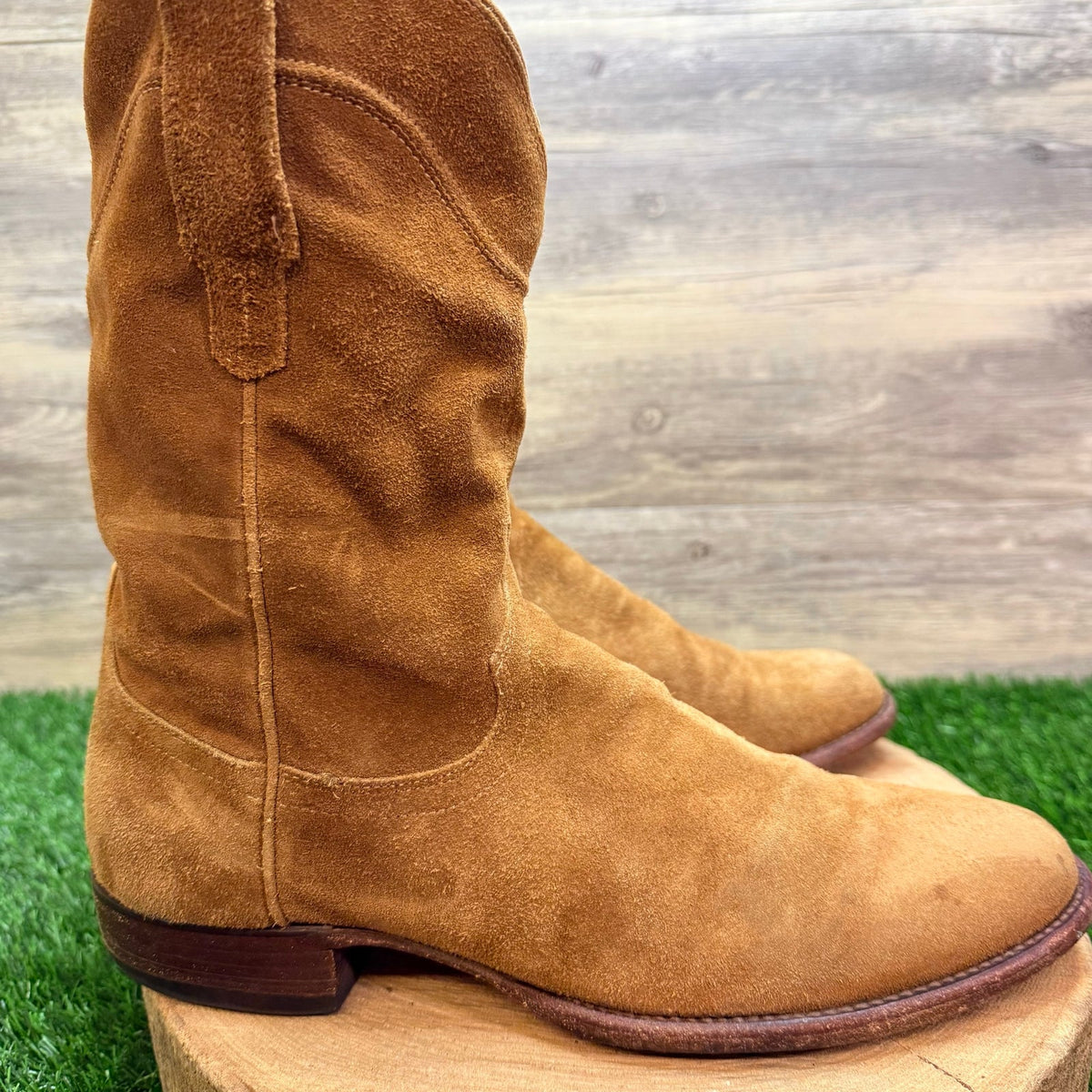 Tecovas Men - Size 11D - Tan Suede The Shane Cowboy Boots 1009