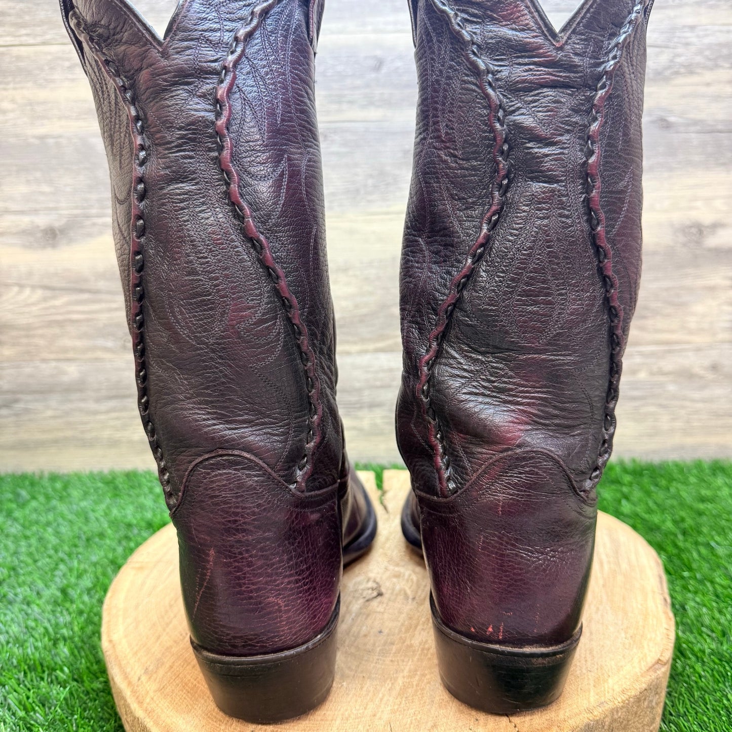 Dan Post Men - Size 8D - Vintage Black Cherry Bucklace Cowboy Boots DP26679