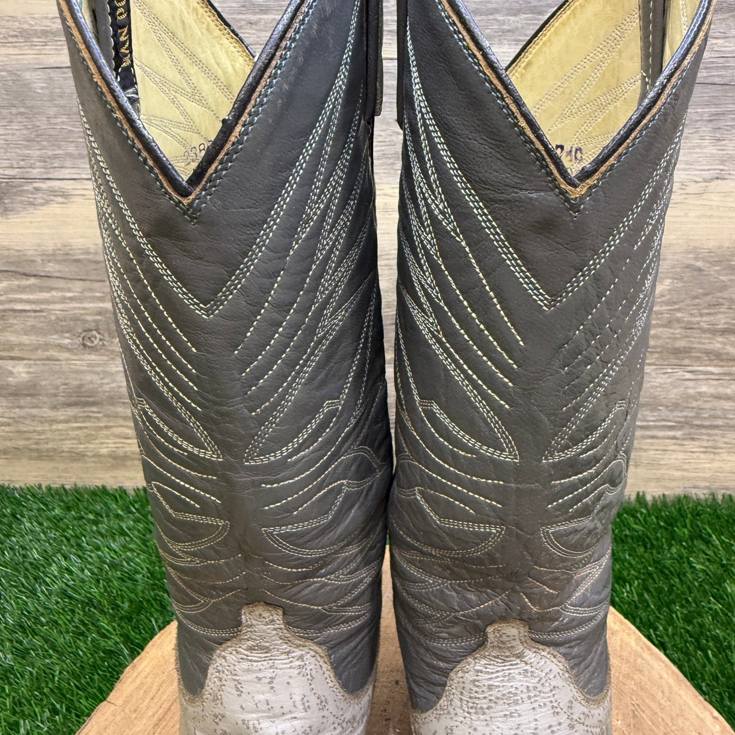Dan Post Women - Size 7 - Vintage Gray/Blue Caribou Western Cowboy Boots 4243
