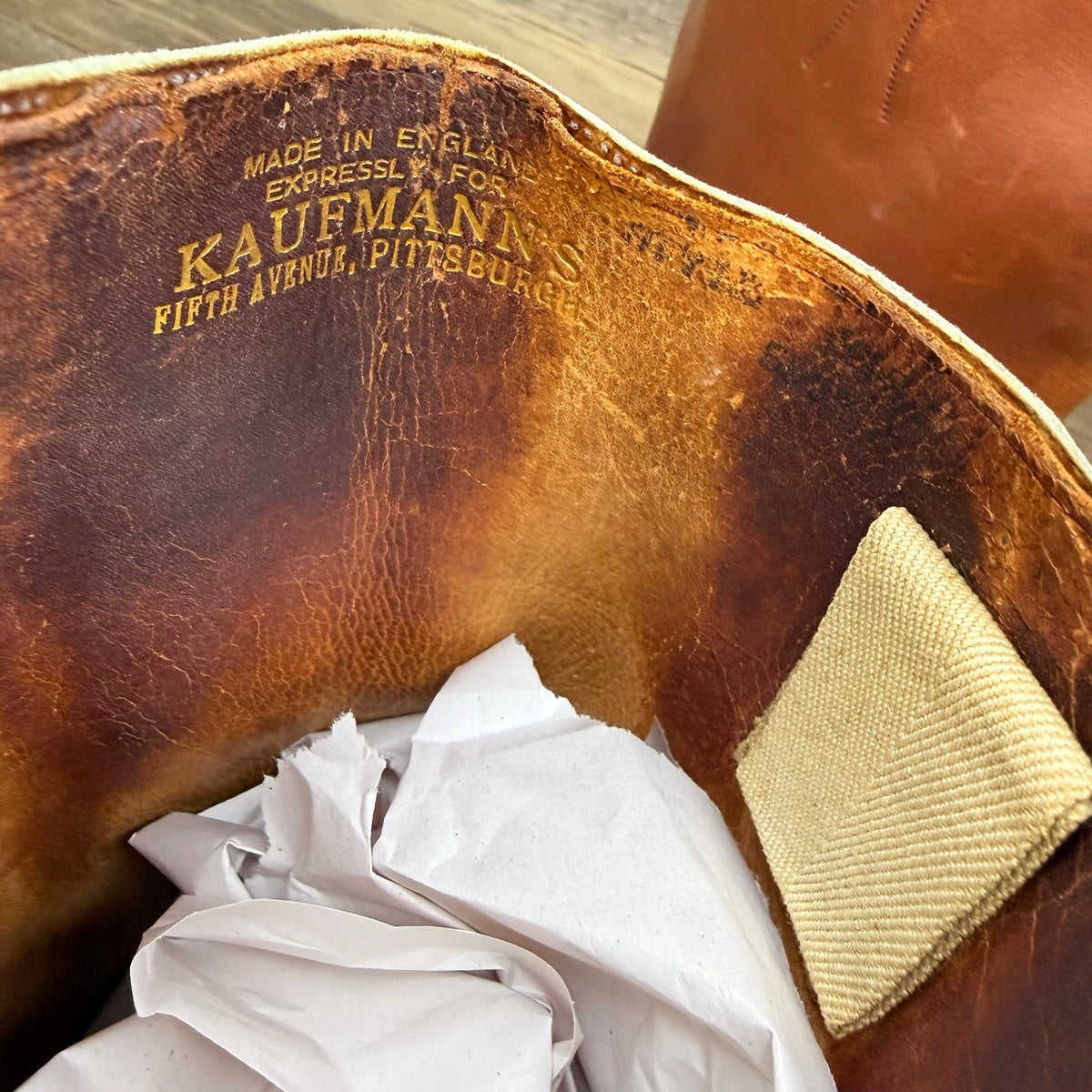 Kaufmanns Men - Size 10 - Vintage Made in England Riding Boots Pittsburgh