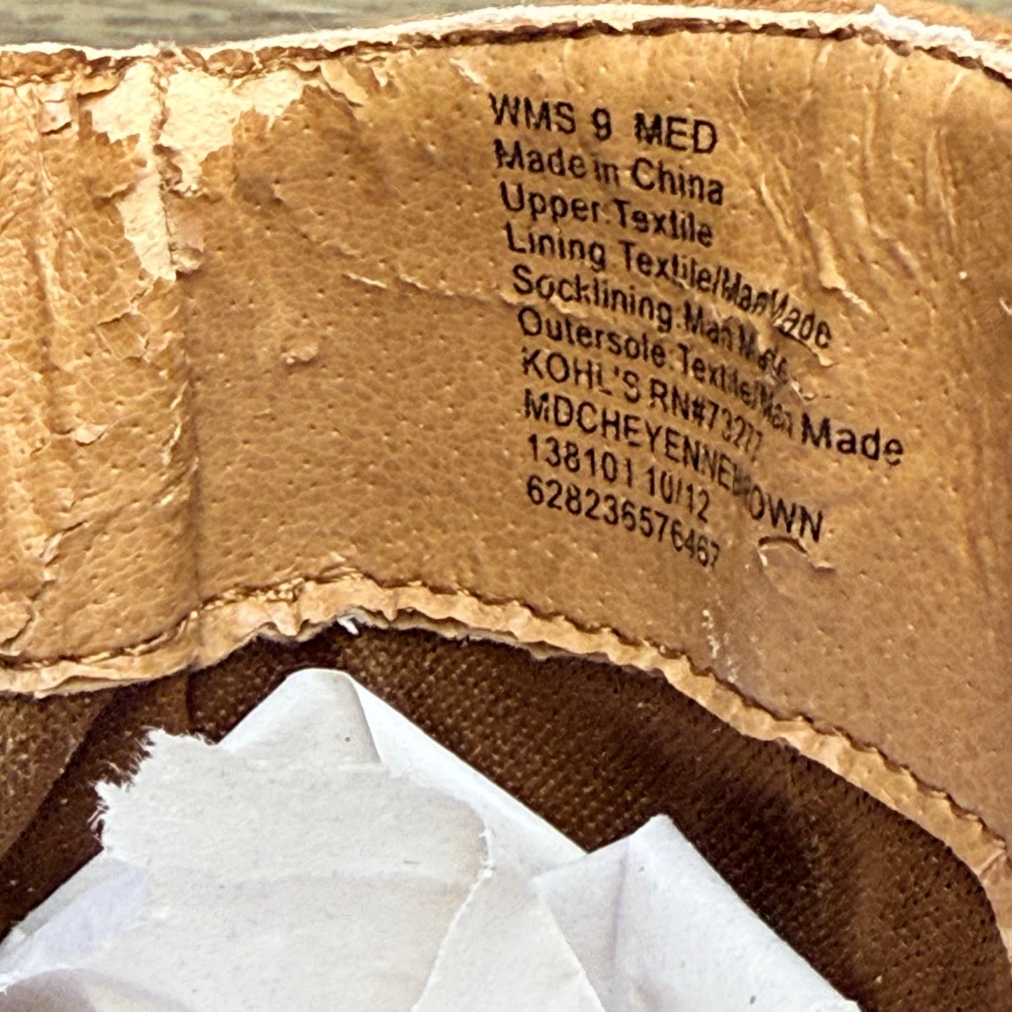 Mudd Women - Size 9M - Tan Floral Faux Suede Ankle Boots 73277