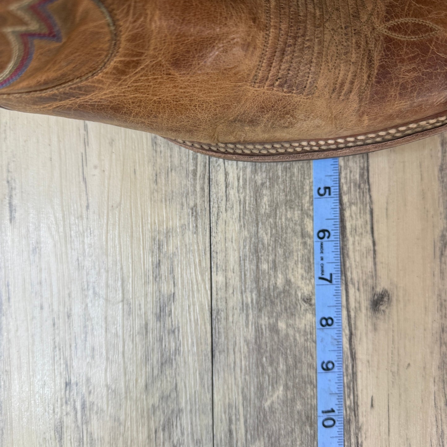 Nocona Men - Size 9D - Tan Square Toe Western Cowboy Boots Style MD5220