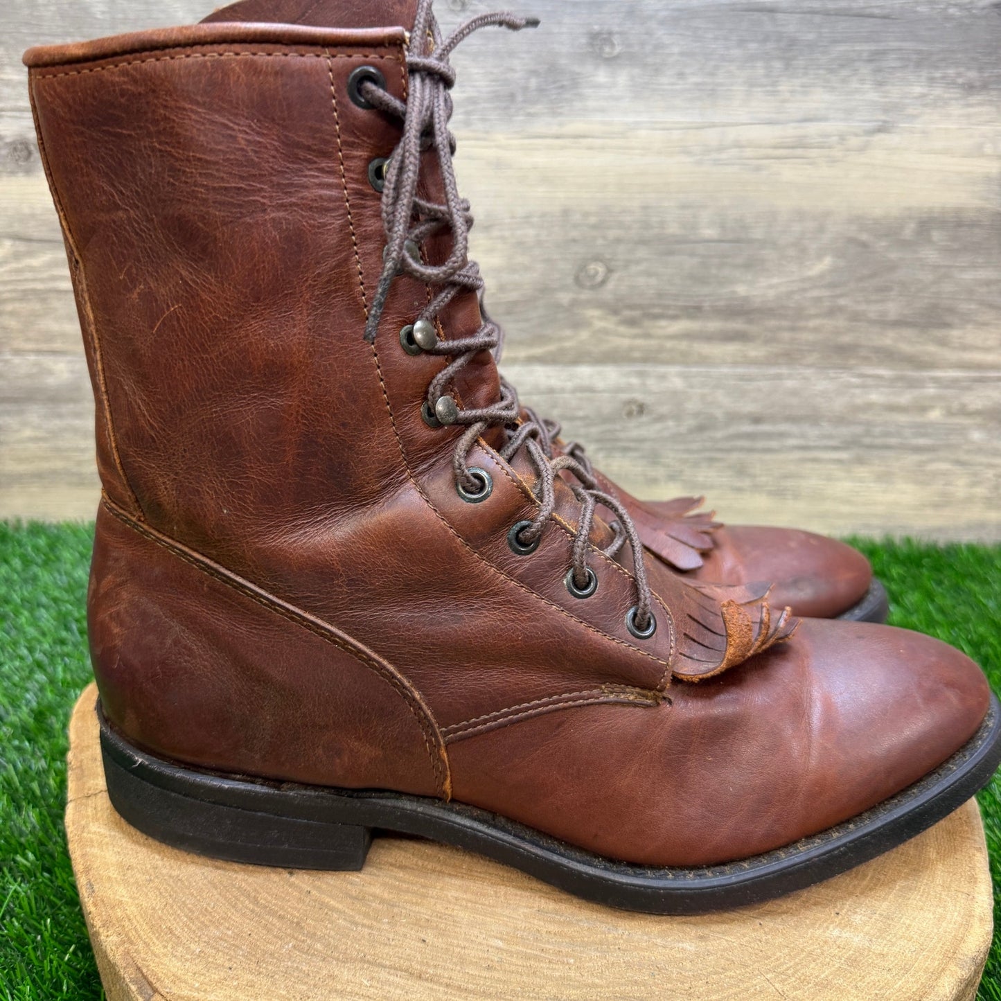 Durango Men - Size 11D - Brown Lace Up Cowboy Boots Style DB735