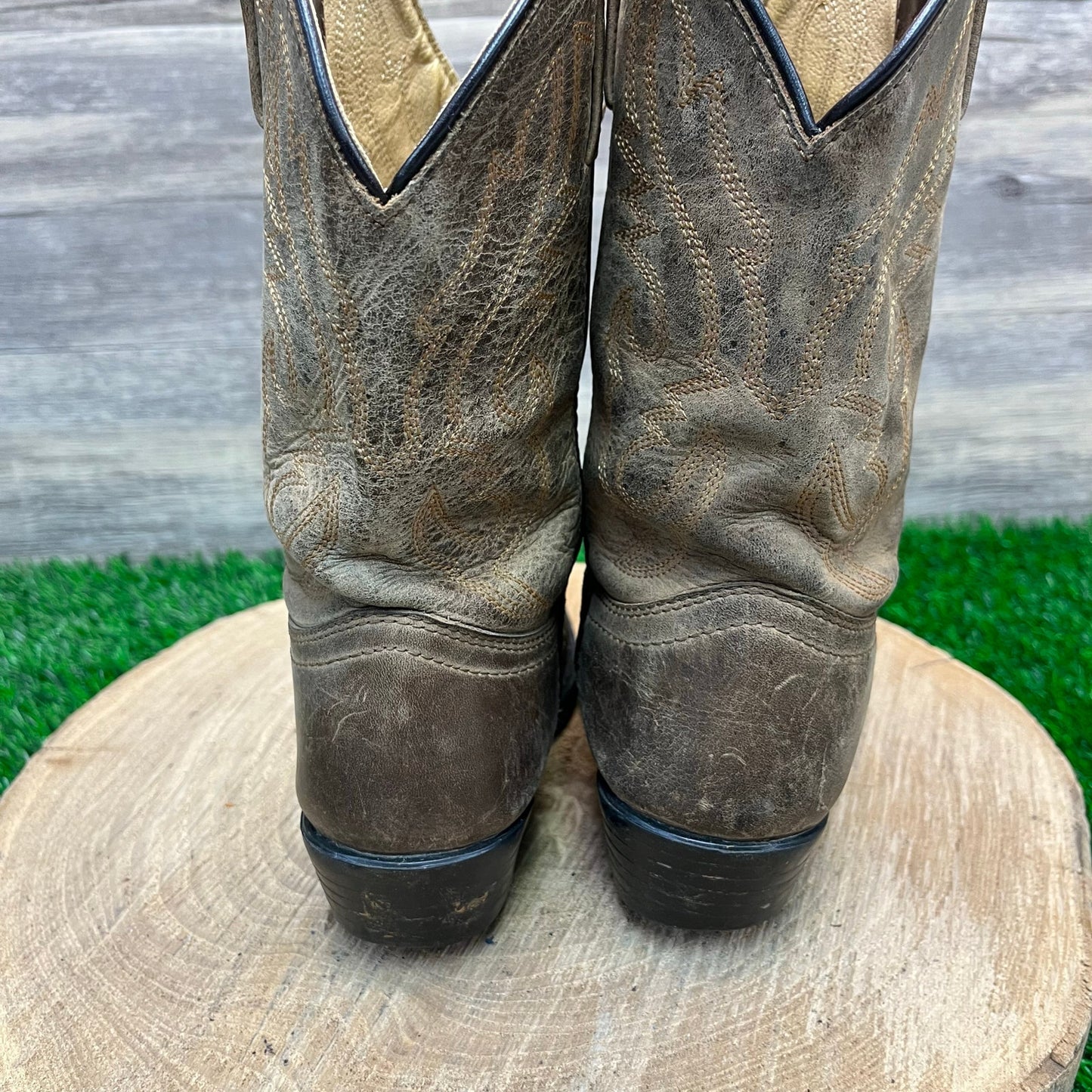 Smoky Mountain Youth - Size 2R - Tan Cowboy Boots Style 3034C