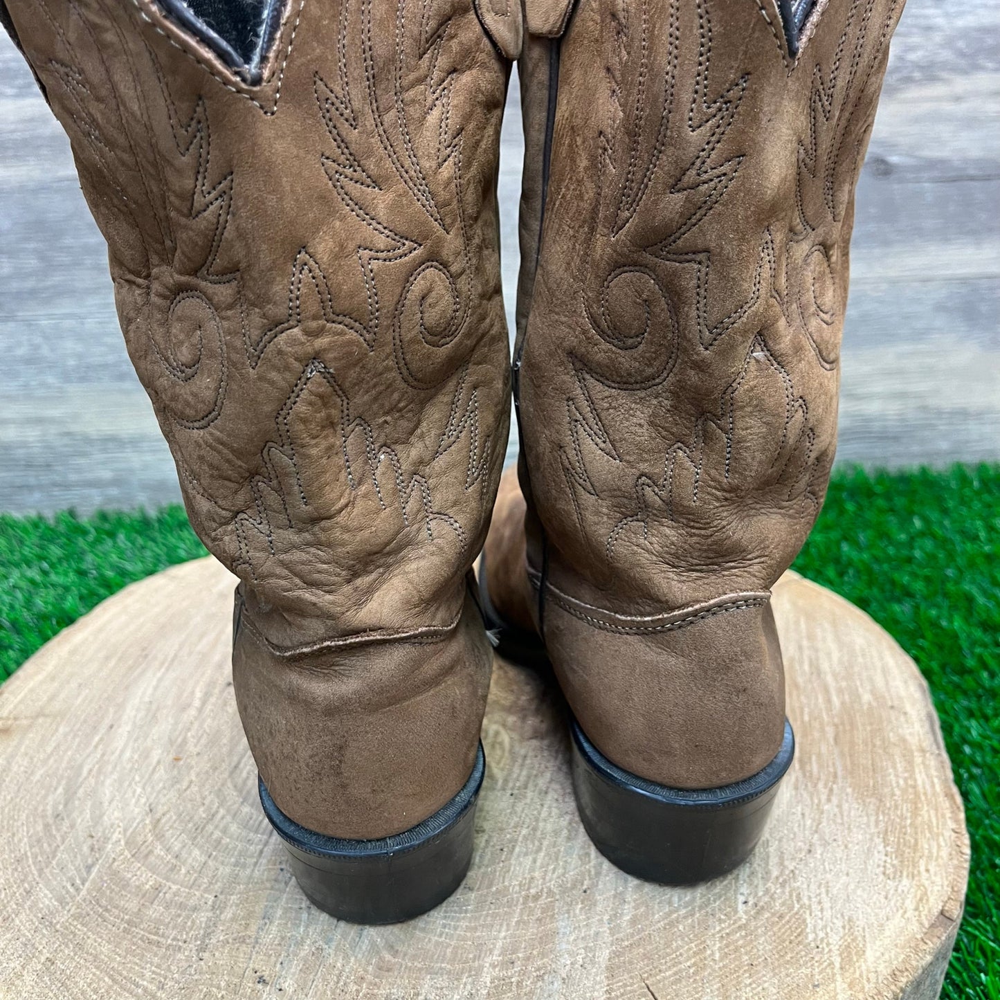 Justin Youth - Size 3.5D - Brown Cowboy Boots Style B2881