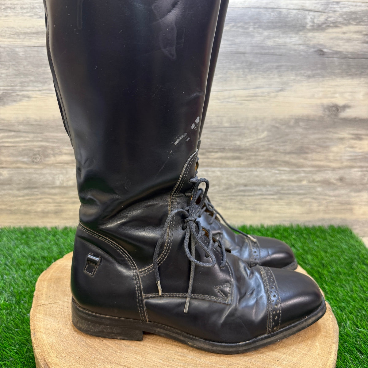 Tuff Rider Women - Size 7 - Black Leather Tall Riding Boots Style 30085