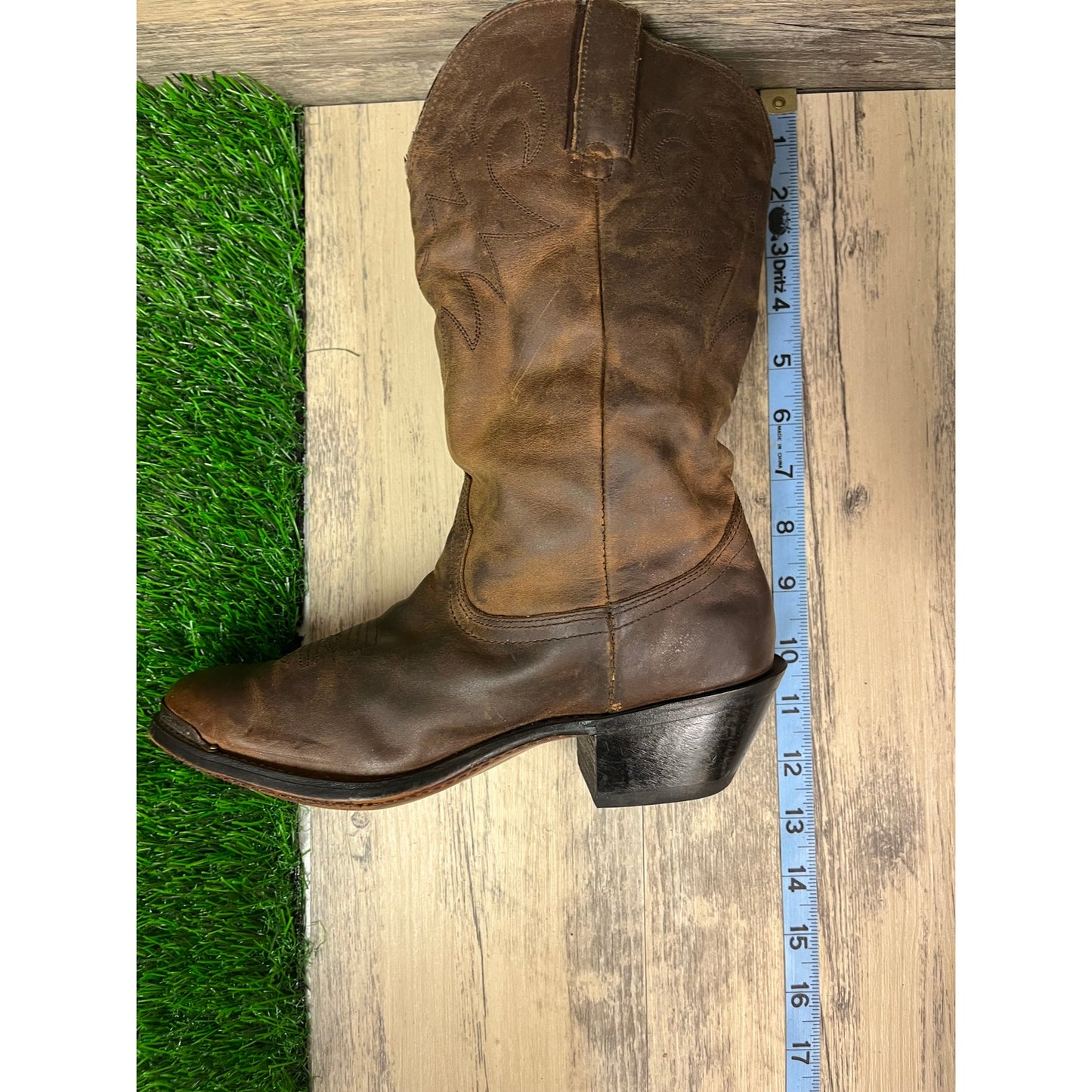 Durango Women - Size 6.5M - Brown Slouch Cowboy Boots Style RD542