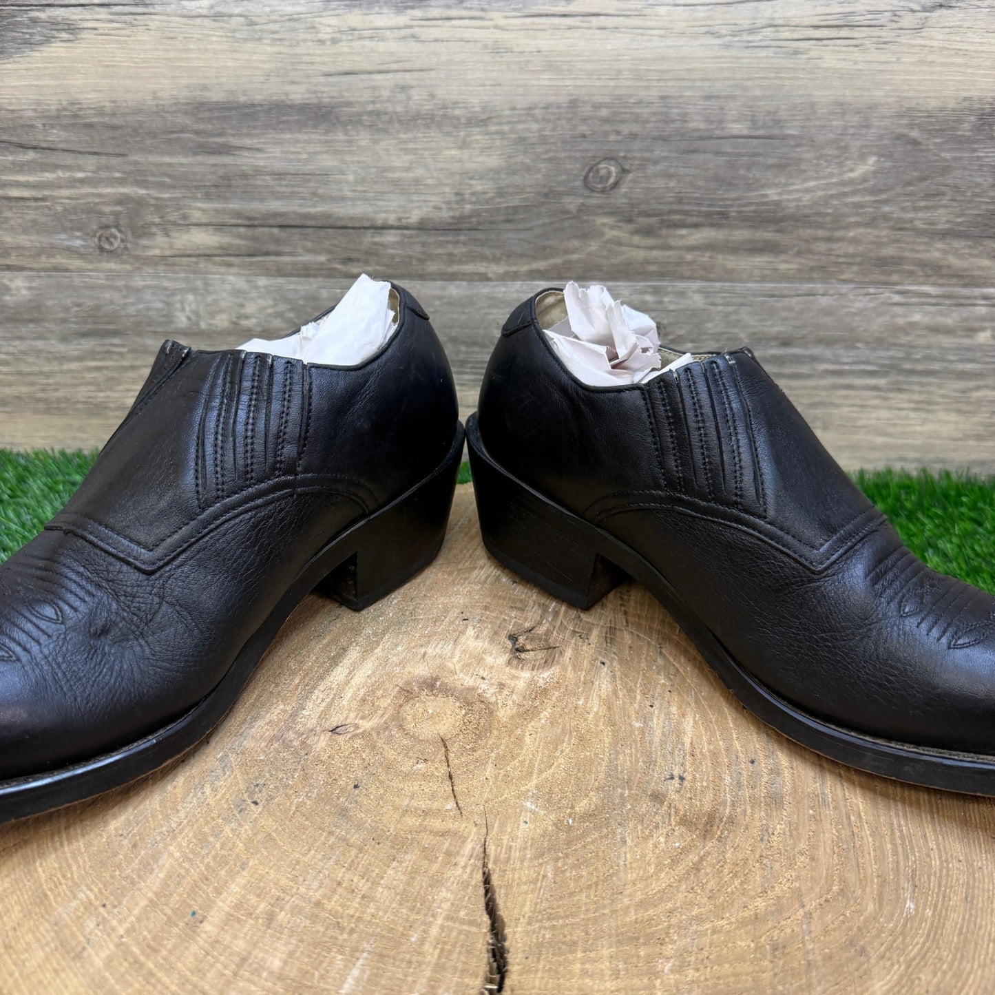 Durango Men - Size 7EE - Black Ankle Western Cowboy Boots Style SW2950