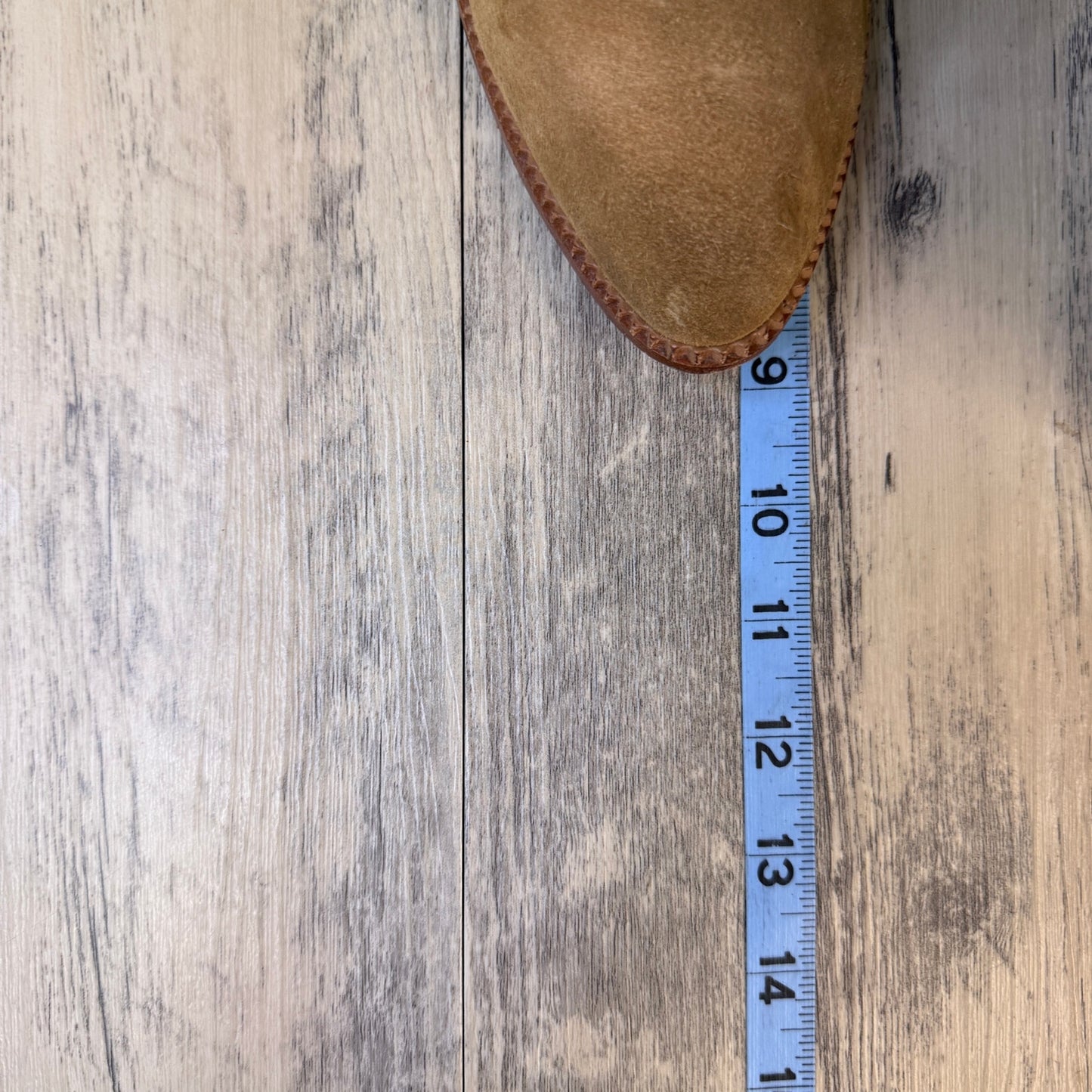 Cynthia Vincent Women - Size 8.5 - Tan Fringe Ankle Heeled Zipper Boots