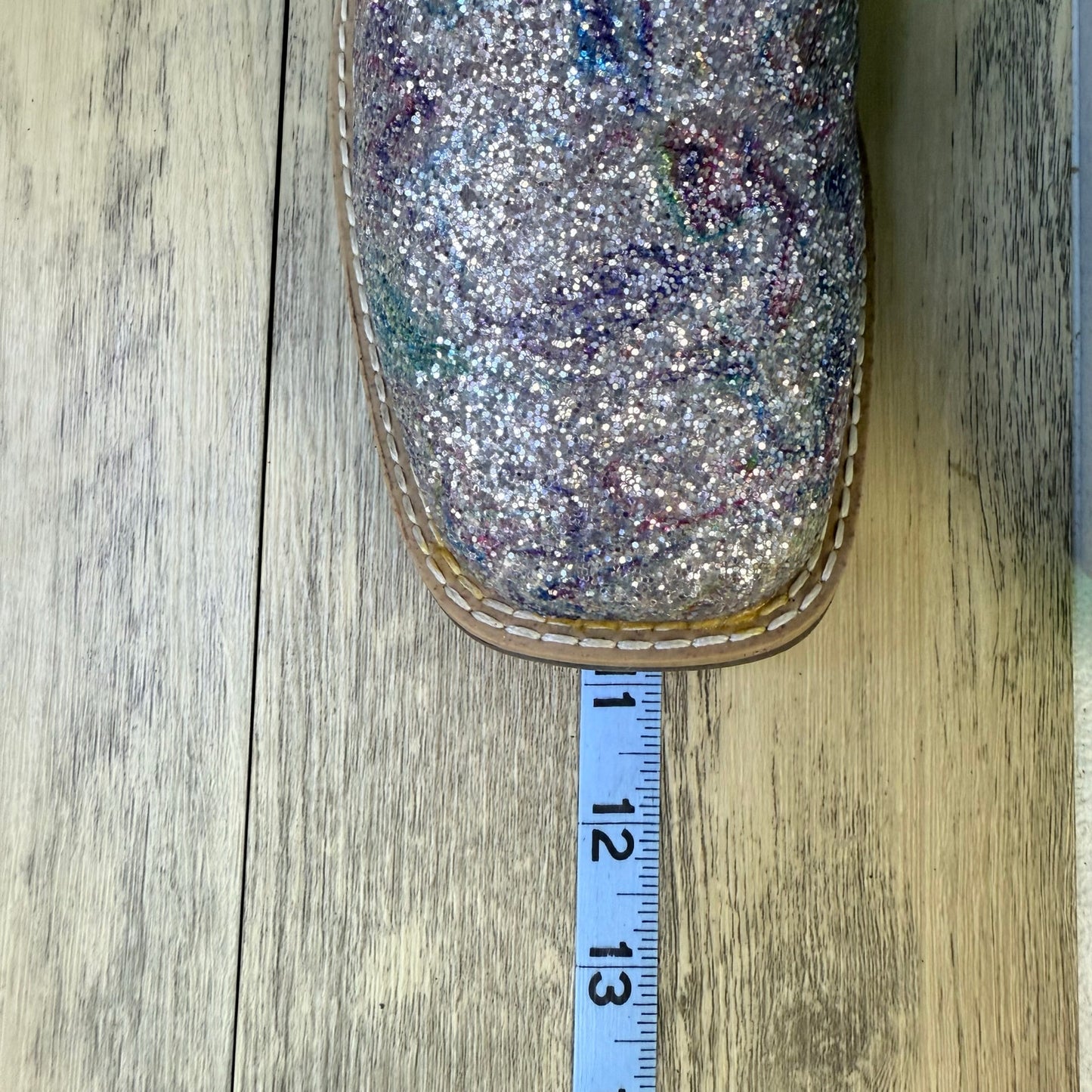 Smoky Mountain Youth - Size 5R - Tan Glitter Square Toe Cowboy Boots 3250Y