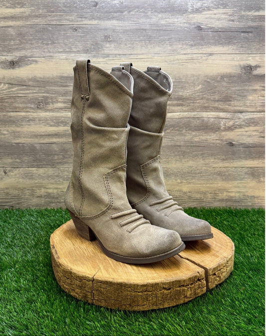 BCB Generation Women - Size 8.5B - Gray Suede Boots Style Holland