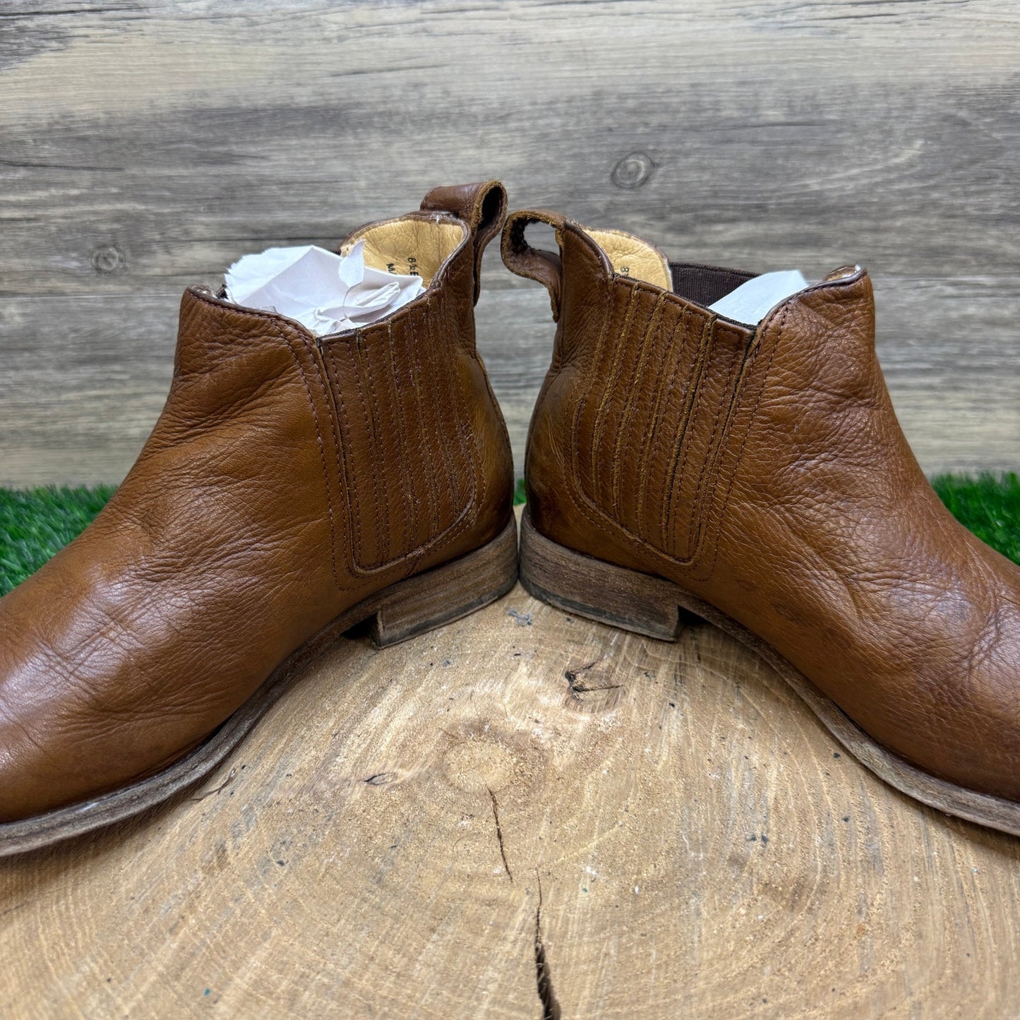 Frye Women - Size 8.5B - Cognac Zipper Ankle Boots Style 3477008