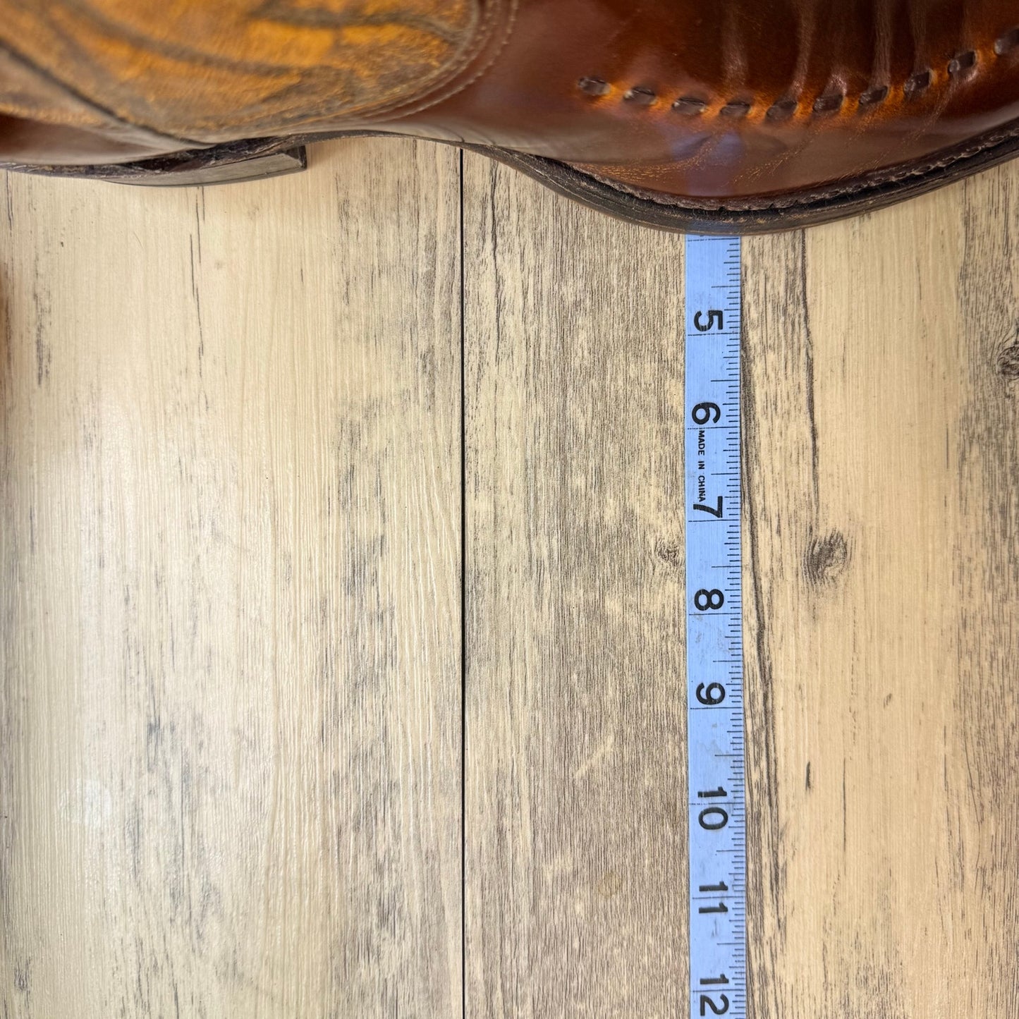 Unknown Men - Size 10D - Vintage Brown Whipstitch Cowboy Boots