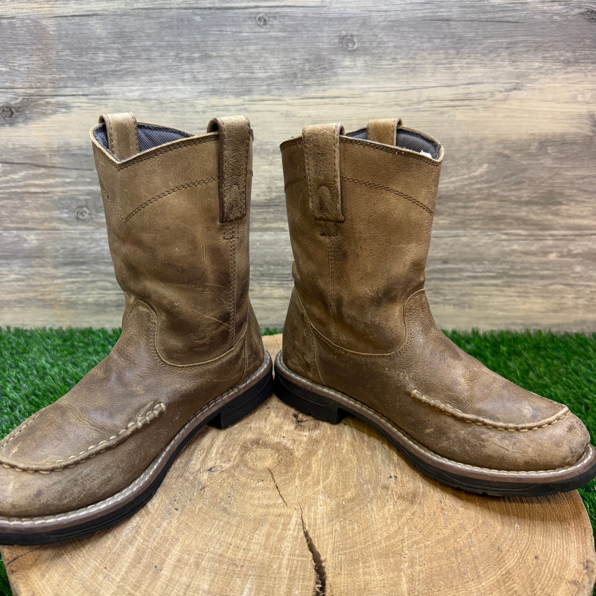 Smoky Mountain Youth - Size 1R - Tan Cowboy Boots Style 3918C