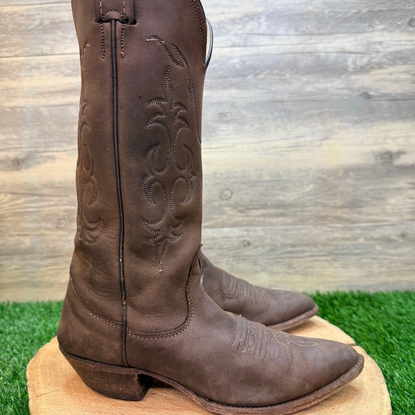 Nocona Women - Size 6B - Vintage Dark Brown Western Cowboy Boots 13662