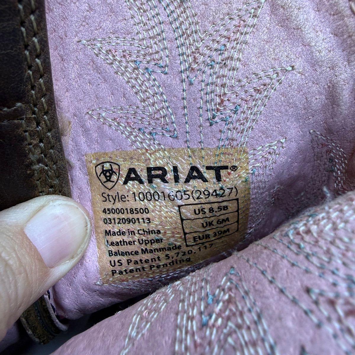 Ariat Women - Size 8.5B - Brown Stockman Cowboy Boots Style 10001605