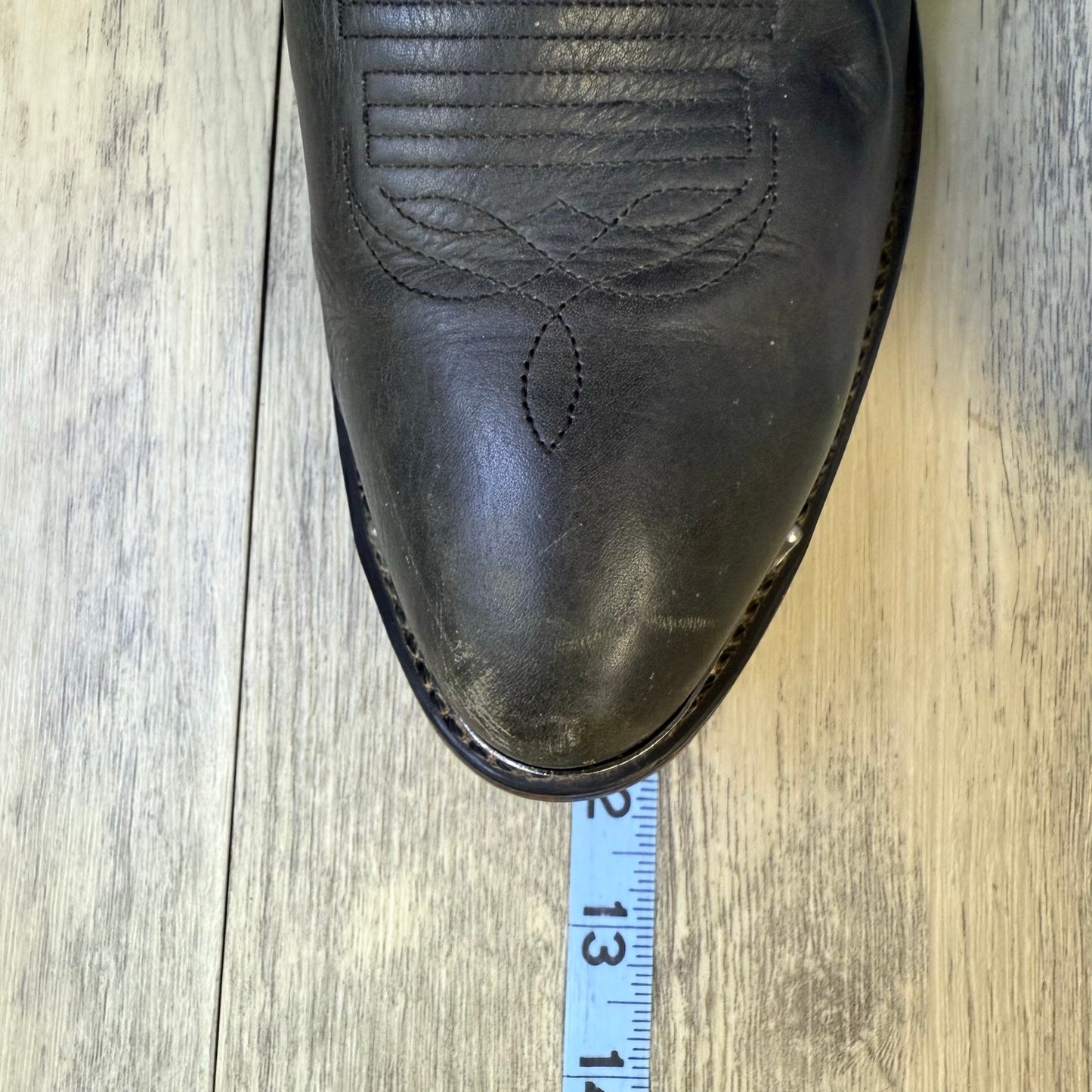 Durango Men - Size 9.5D - Black Leather Cowboy Boots SW549