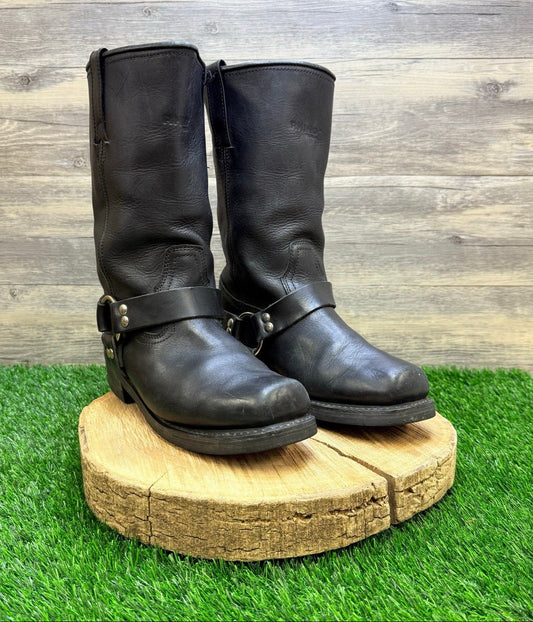 Rhino Men - Size 9M - Black Premium Square Toe Harness Boots P9HR1