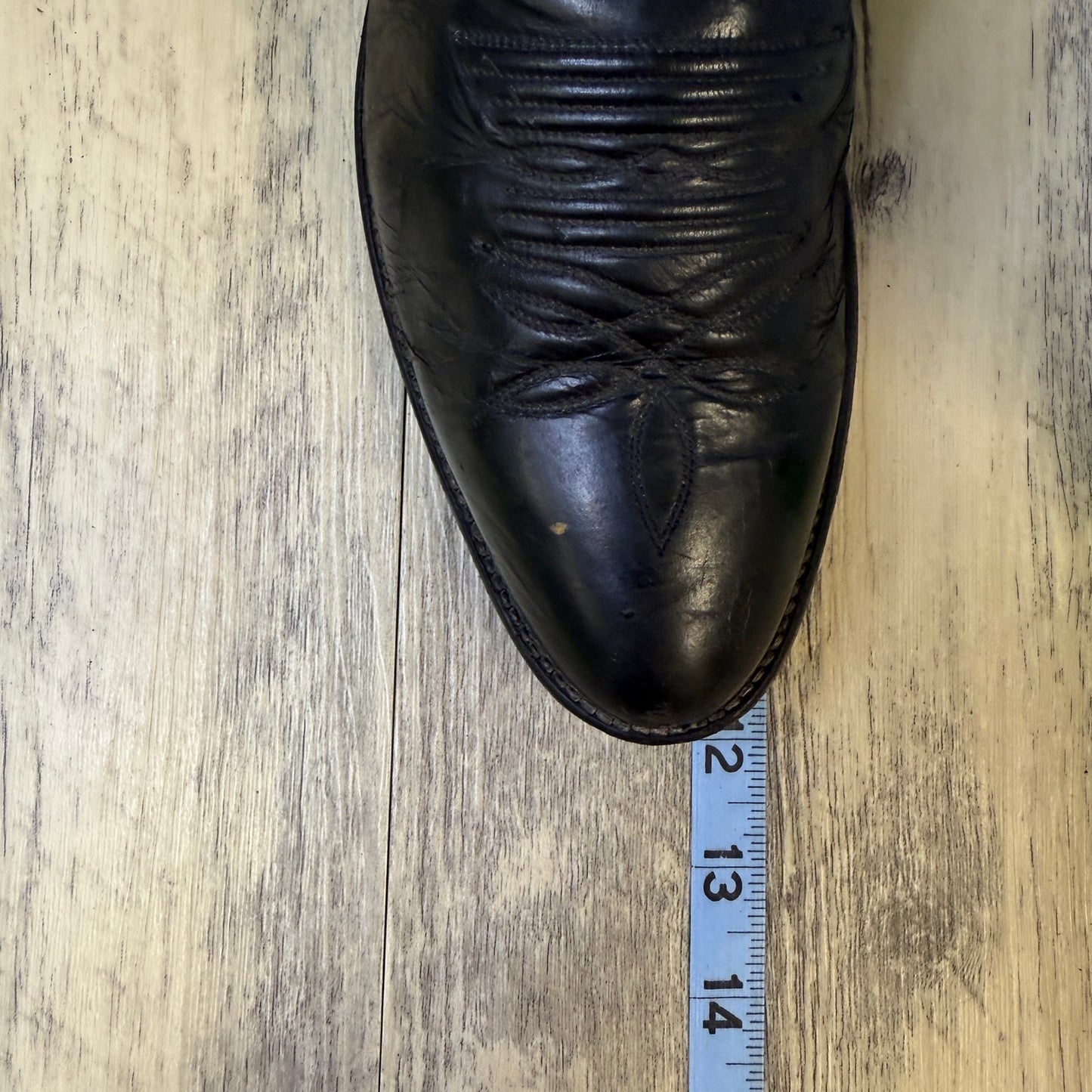 Justin Men - Size 10D - Black London Cowboy Boots Style 1409