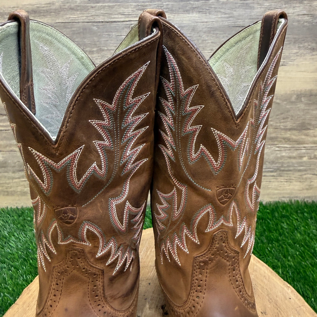 Ariat Women - Size 7.5B - Brown Stockman Cowboy Boots Style 29427