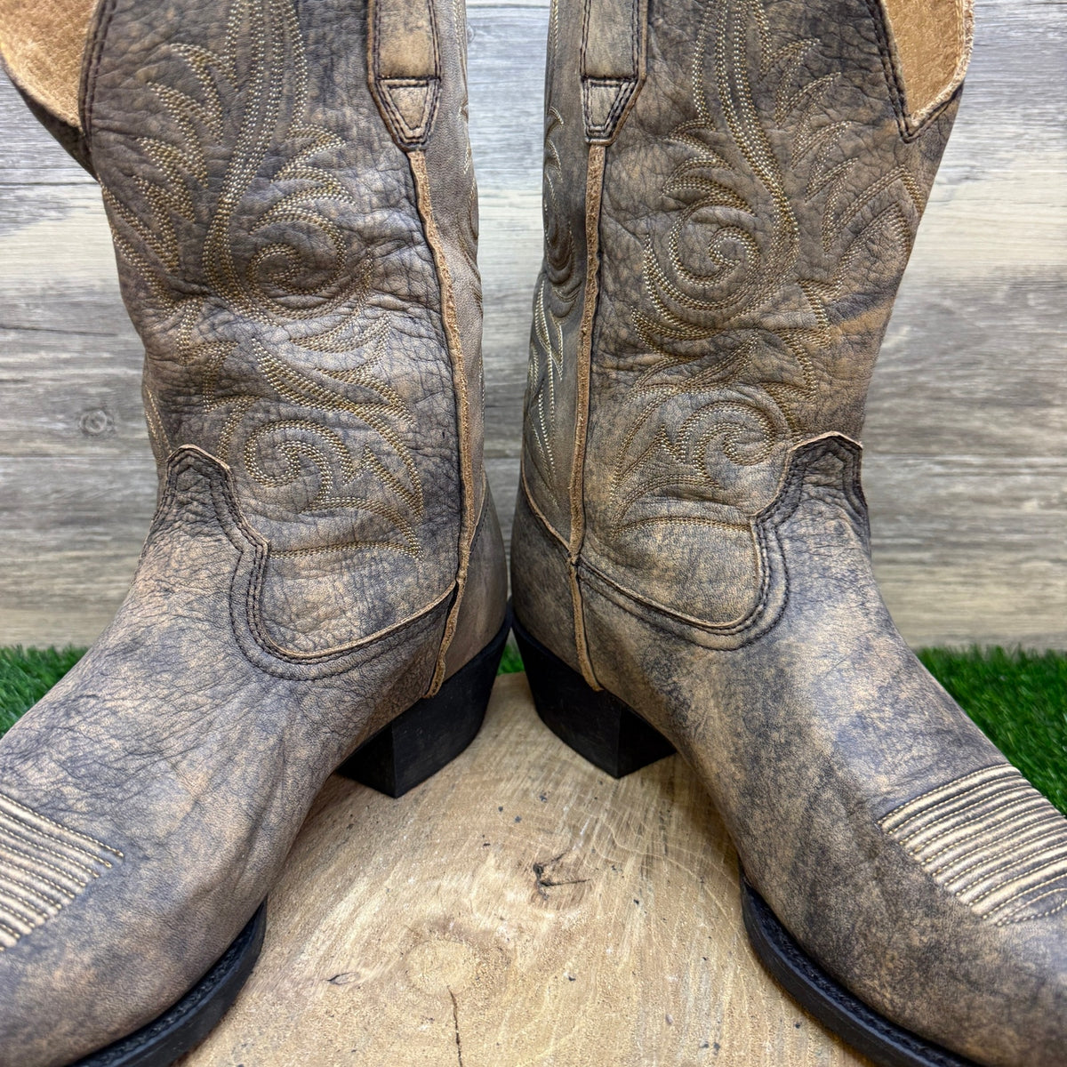 Ariat Men - Size 13D - Distressed Tan Easy Step Western Cowboy Boots 10023167