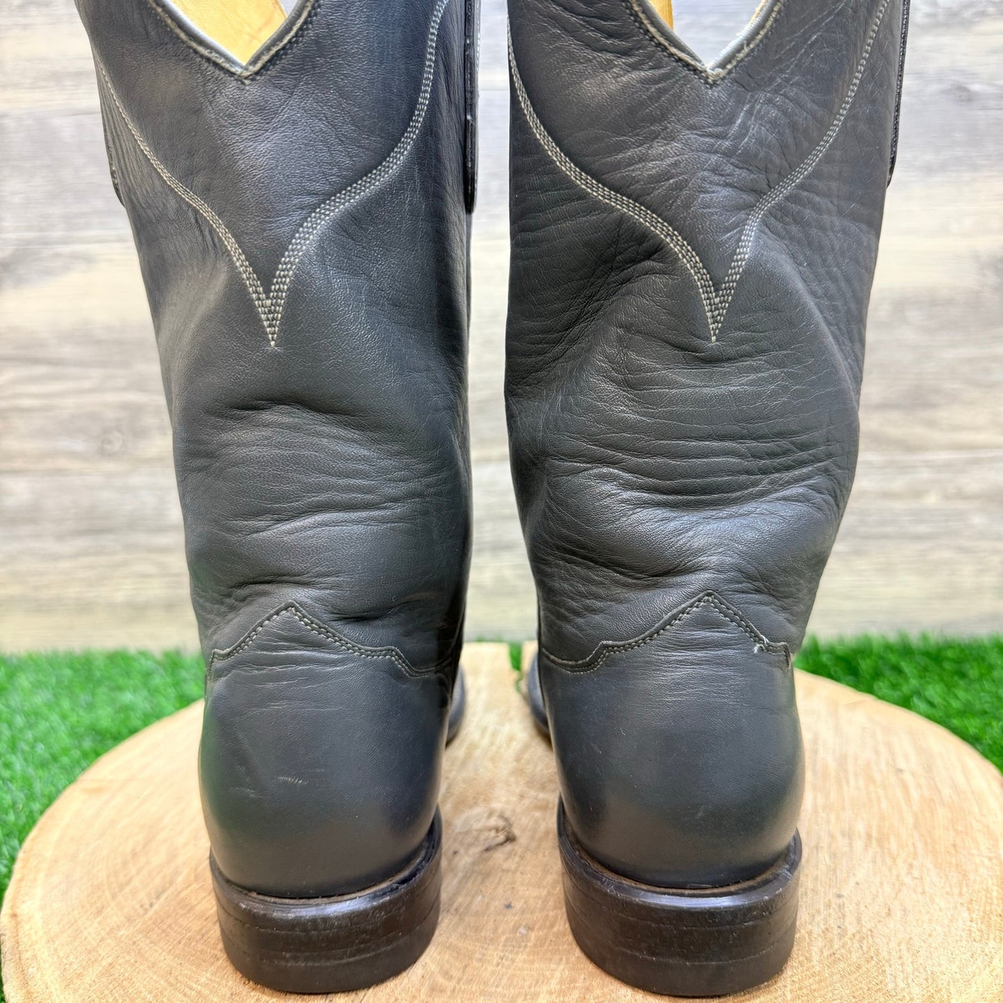 Tony Lama Women - Size 5.5B - Gray George Strait Roper Boots 9507