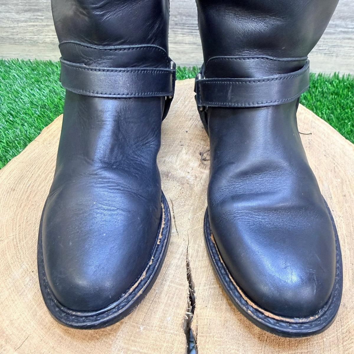 Cole Haan Women - Size 8AA - Black Harness Riding Boots F8829